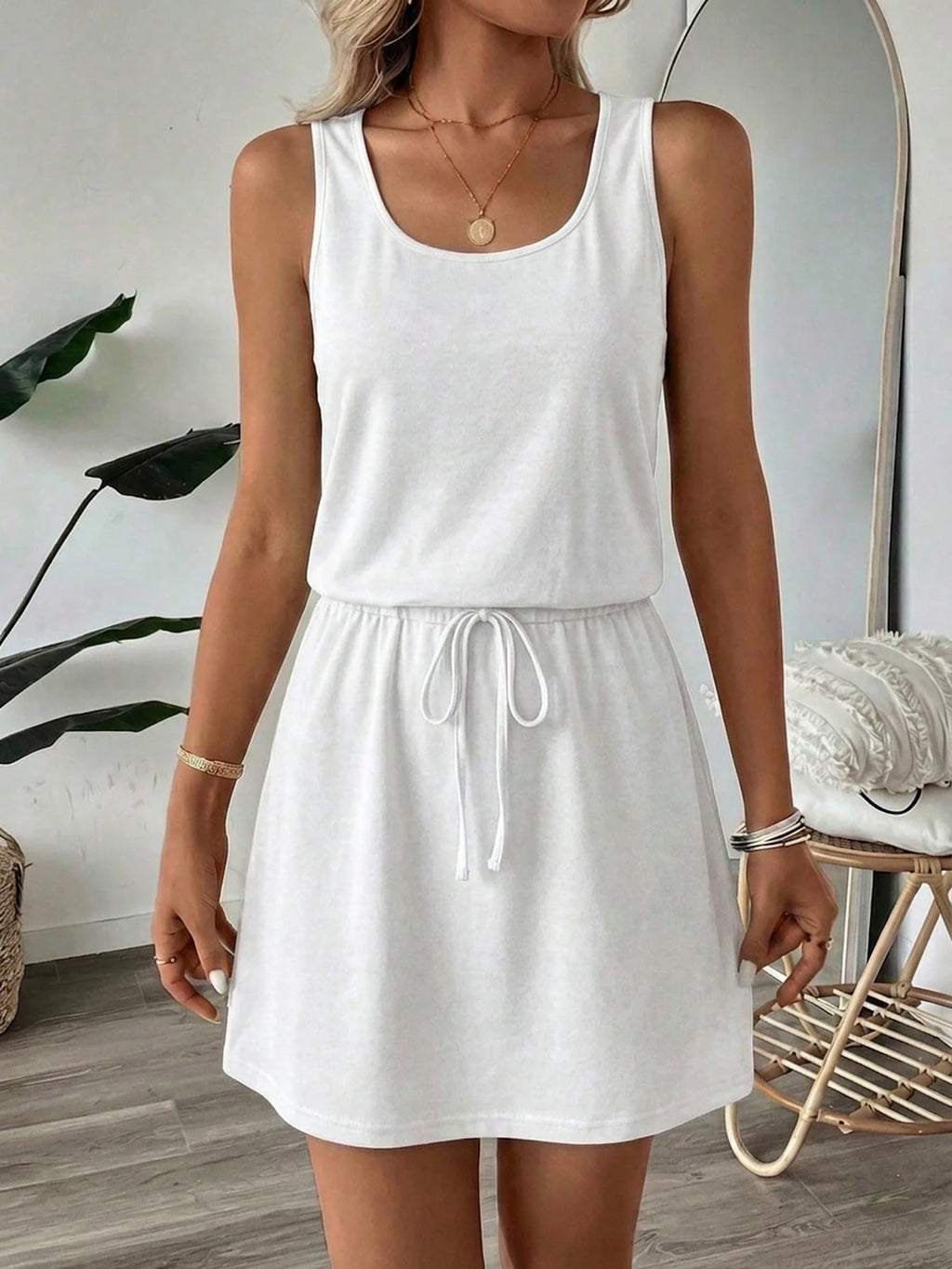LUNE 95 Cotton Casual Minimalist Street Style Pure Cotton Light Grey