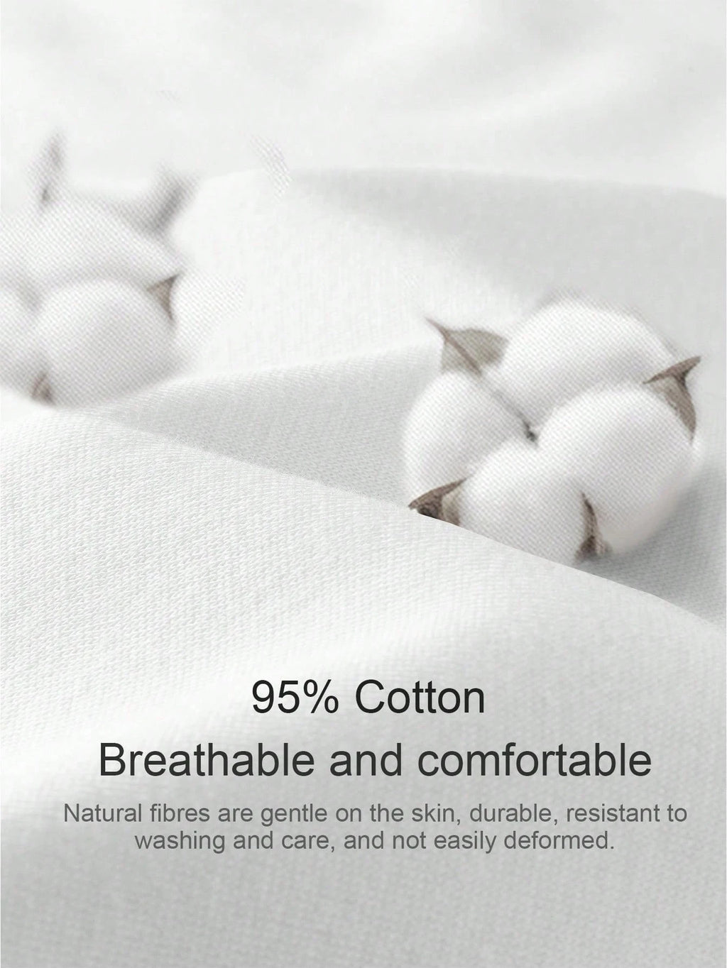 LUNE 95 Cotton Casual Minimalist Street Style Pure Cotton Light Grey