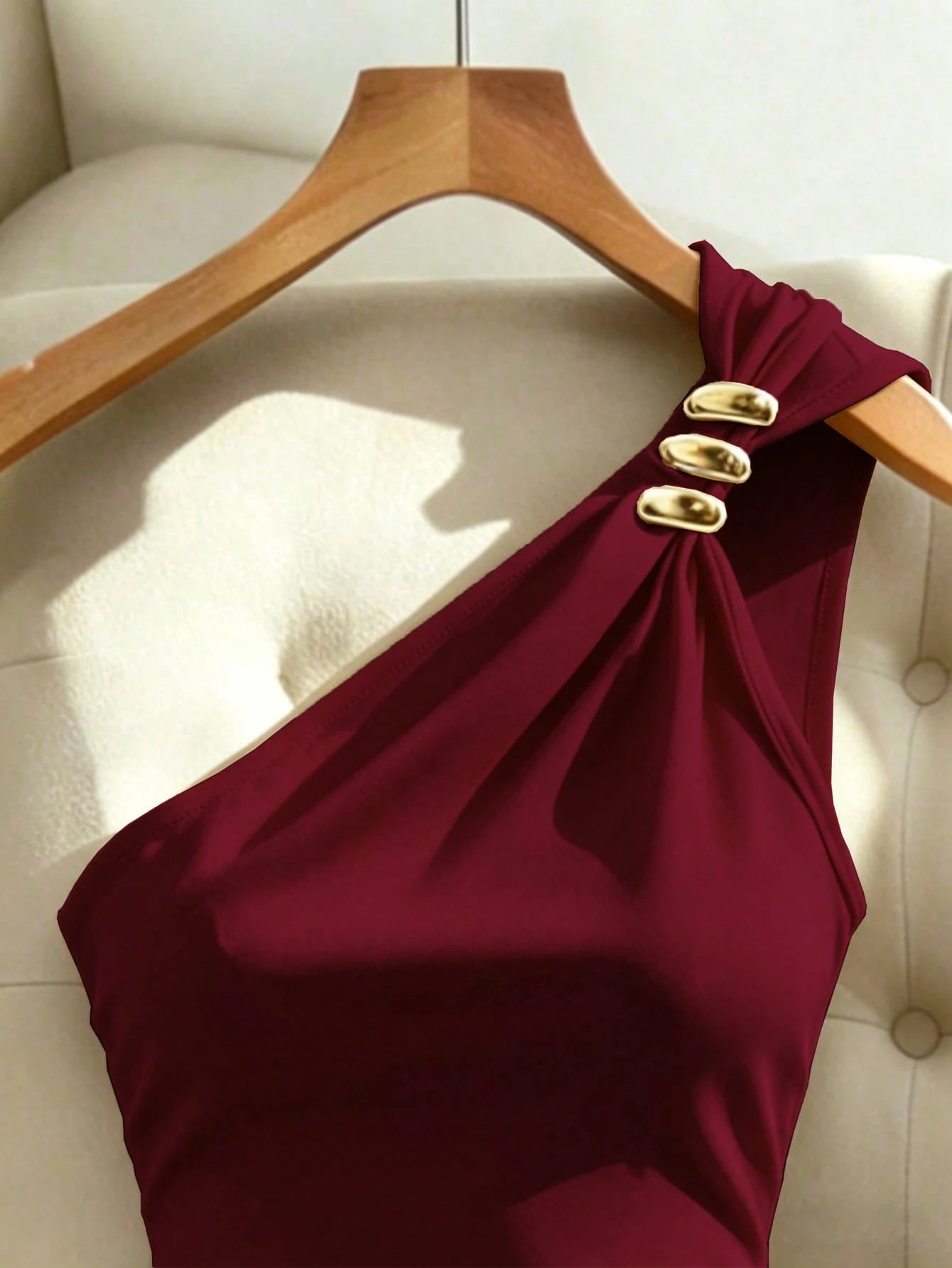 Rafferiza Women's Elegant Vacation Style Minimalist Solid Color