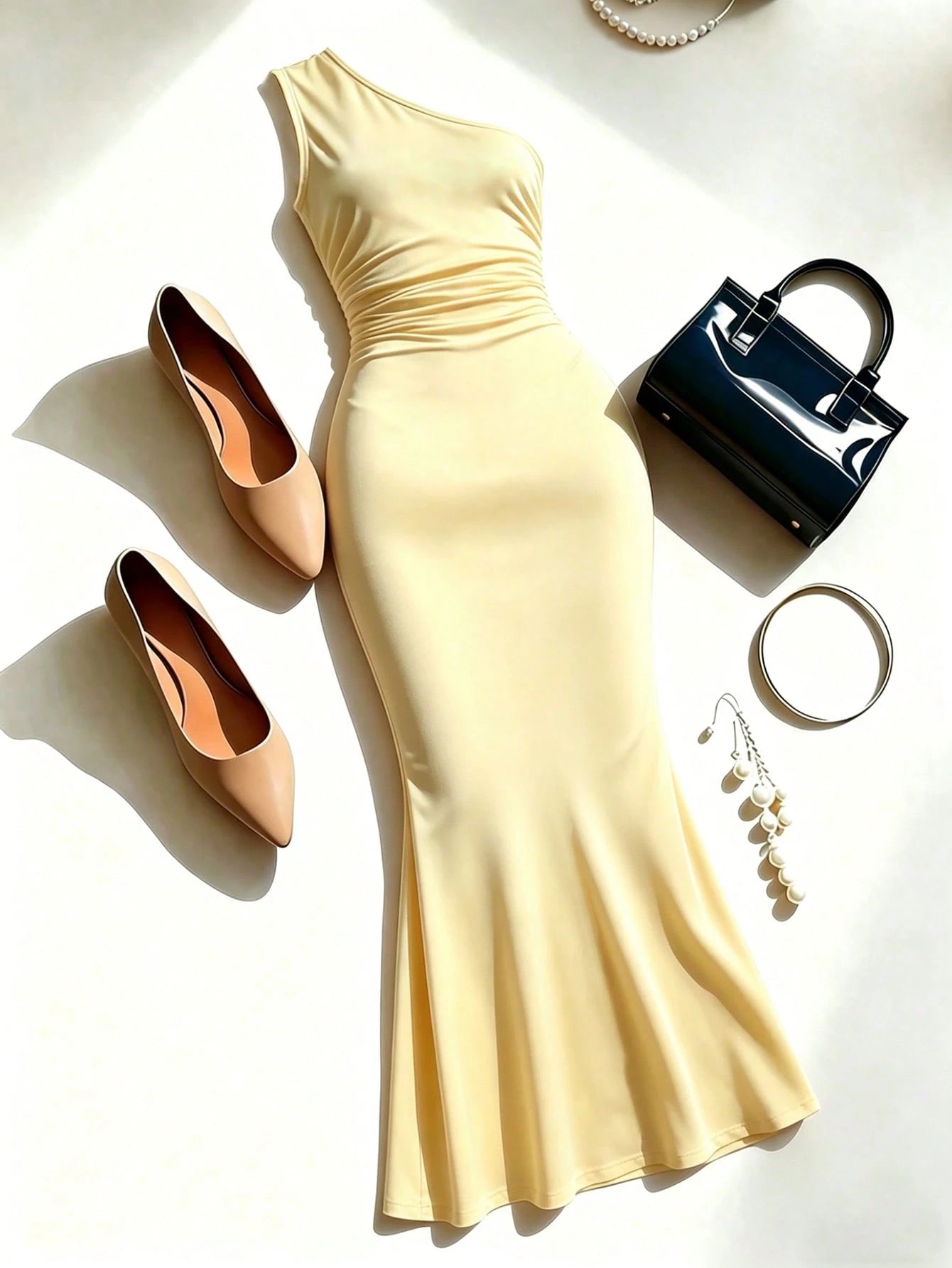Rafferiza Women's Elegant Vacation Style Minimalist Solid Color