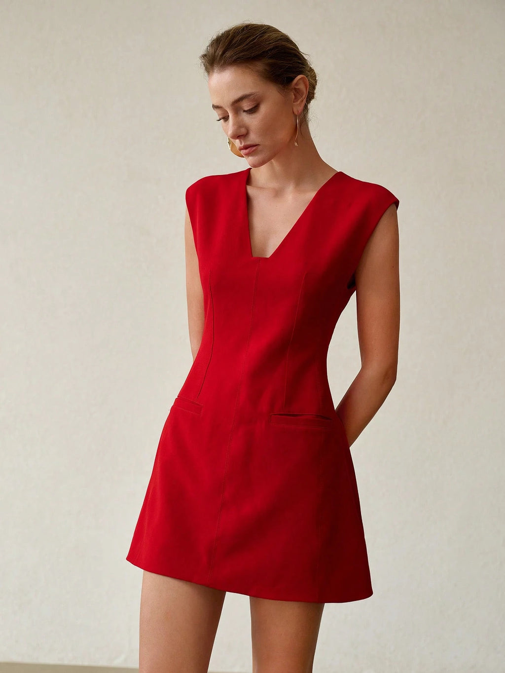MOTF PREMIUM SPRING/SUMMER 3D CUT STRUCTURAL DESIGN ELEGANT DRESS