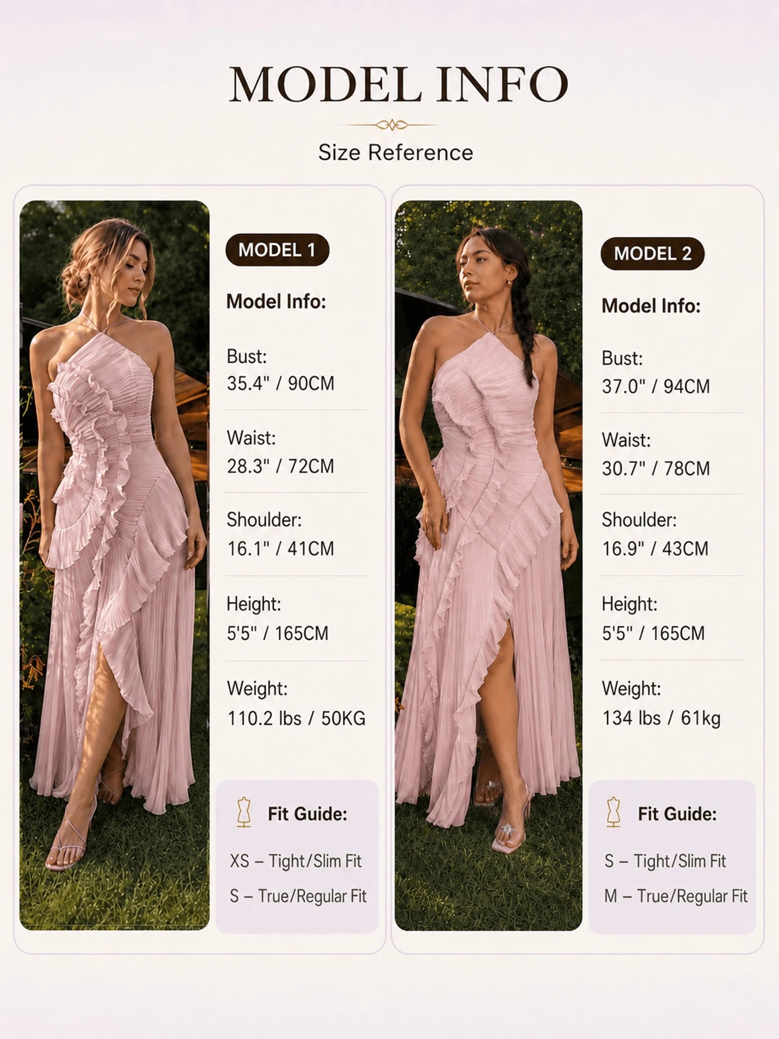 Women's White Lightweight Halter Neck Backless Ruffle Mid-Length A-Line Dress, Sleeveless Polyester Elegant - image 17