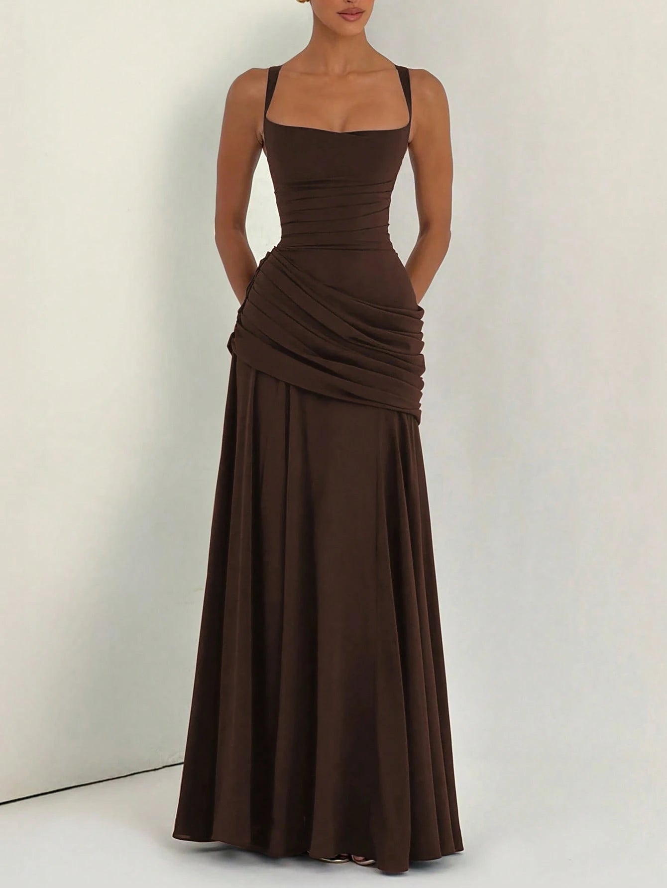 Yellow Elegant Strapless Summer Fitted Dress, Casual Backless