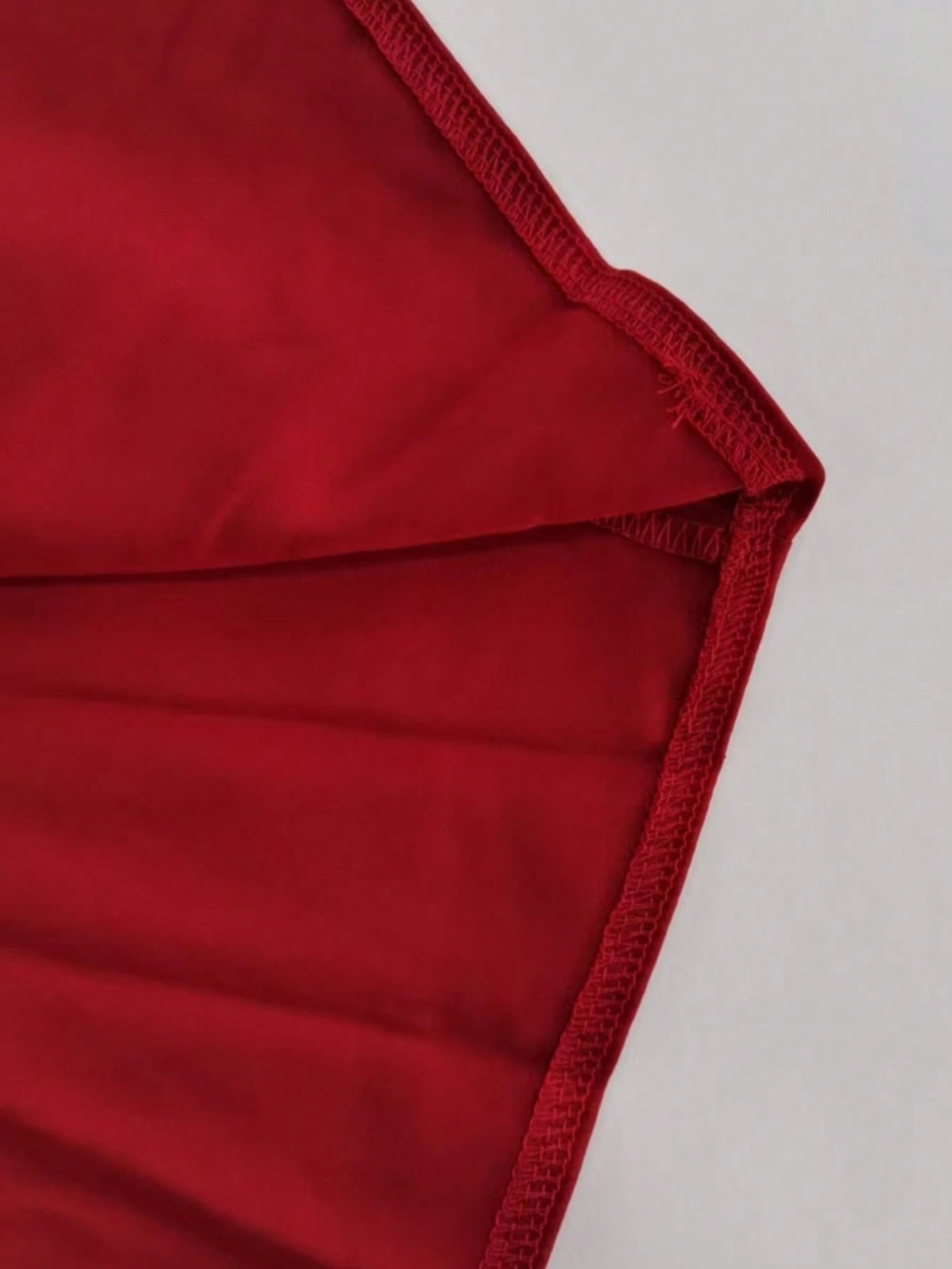 Basrey New Elegant Red Solid Color Halter Neck Button High Waist Satin Backless Cinched Waist Party Maxi - image 18