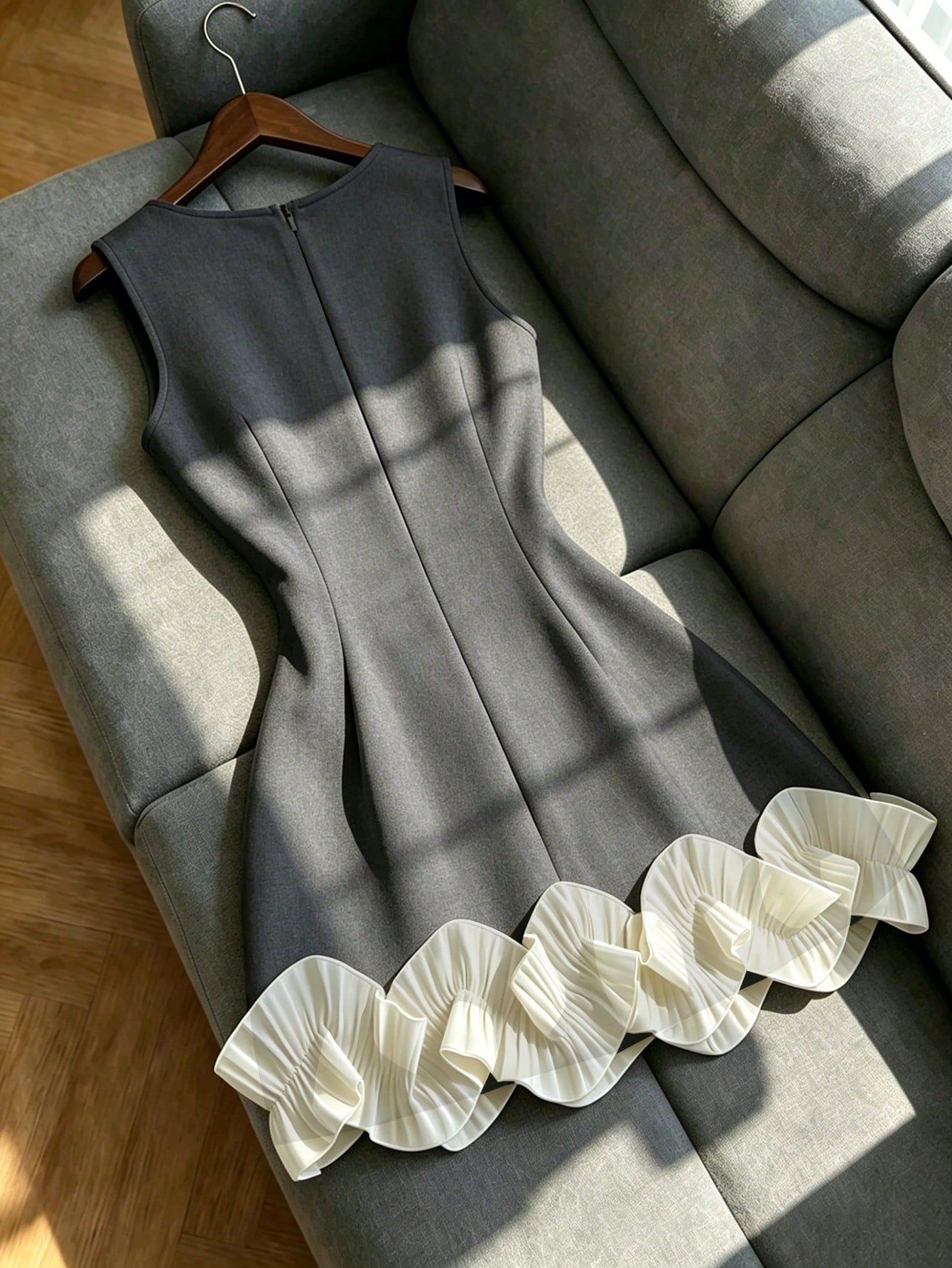 Franclia Elegant White Summer Square-Neck Sleeveless Dress With Ruffles,Perfect For Bar Party,Wedding - image 17