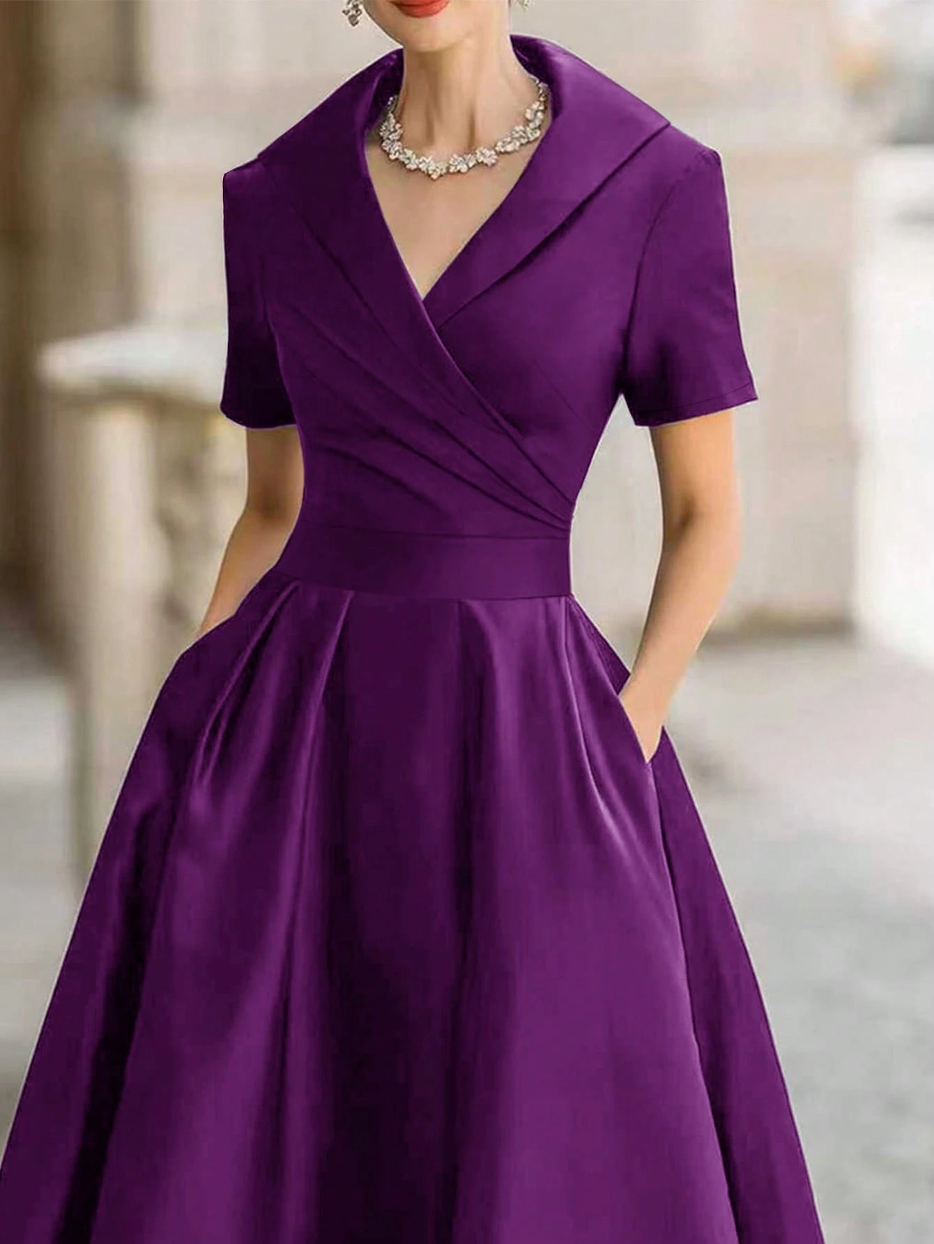 European And American Style French Elegant Fashion Turndown Collar