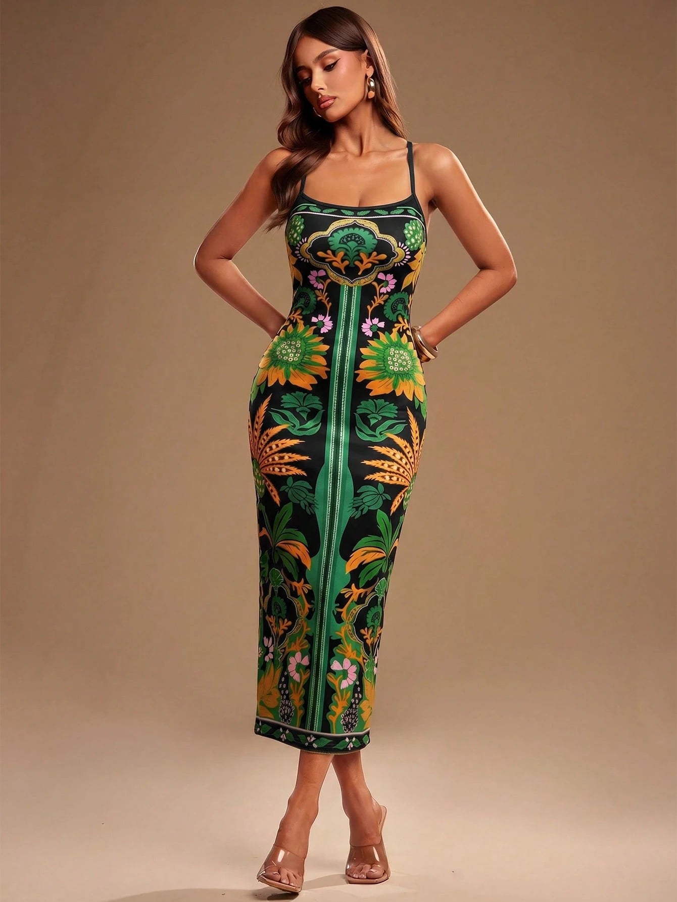 SXY Solid Criss-Cross Backless Bodycon Dress Concert Long Summer