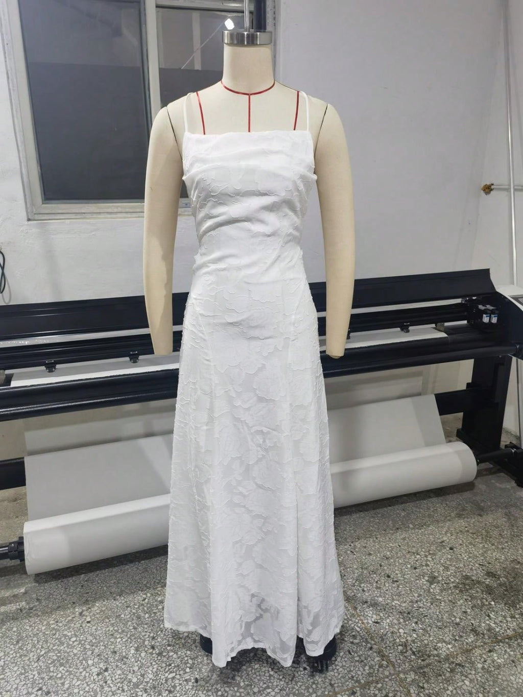 New Lace Backless Spaghetti Strap Elegant Maxi Dress Women Evening