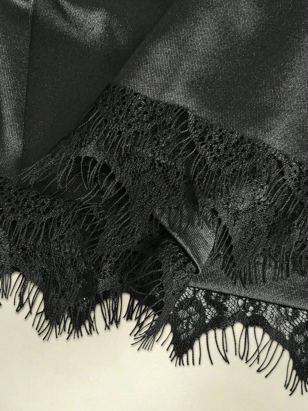 Franclia Women's Elegant Solid Color Lace Trim Shoulder Strap Dress