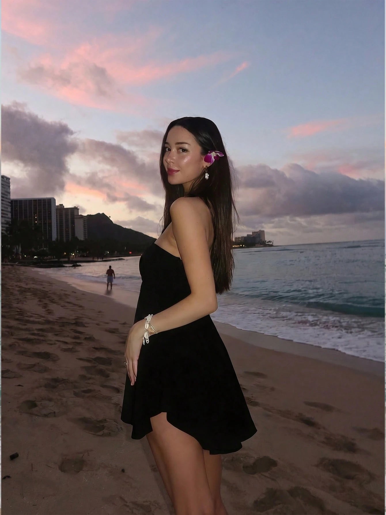 Women's Vacation Beach Sexy Solid Color Backless Halter Mini Dress