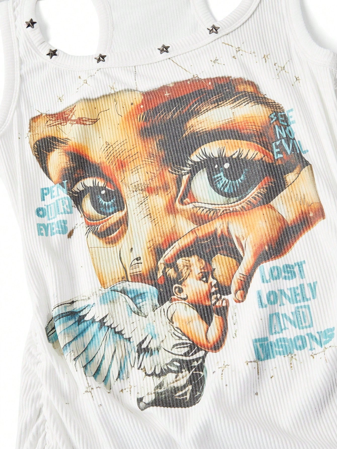 Street Life Women's Retro Baddie Unisex Streetwear Angel Face Print