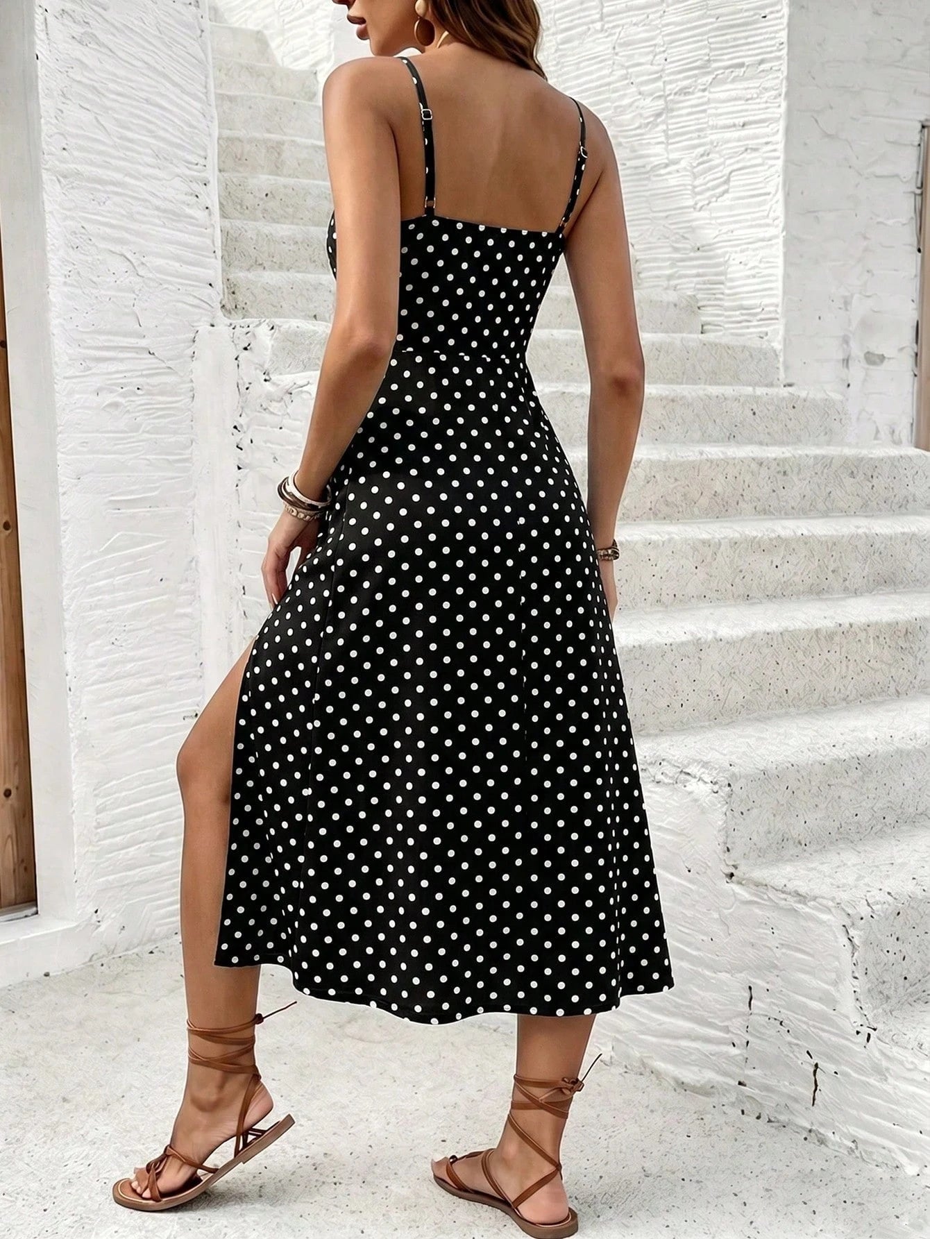 Frenchy Women's Spaghetti Strap Striped Pattern Sexy Hot Girl High