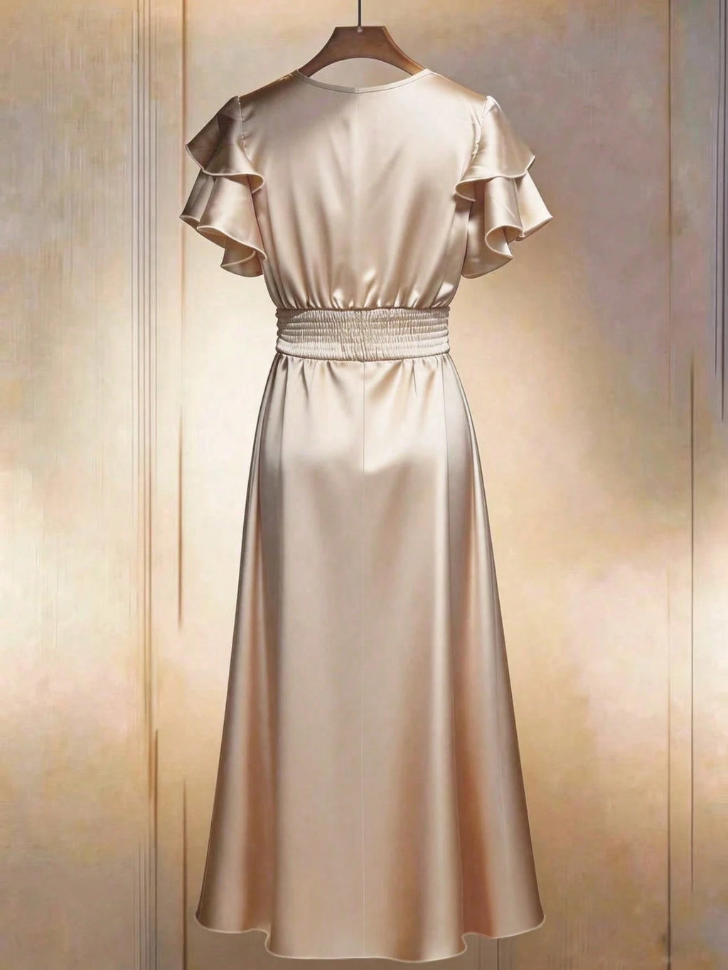 GlowEve Spring/Summer New Women's Long Dress With Waist Cinched Elegant Mid-Length Dress, Women's Elegant - image 7