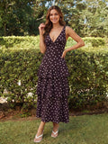 KARISMINA Women's White Floral Summer Boho Garden Party Holiday Holiday Elegant Wedding Guest Floral Print
