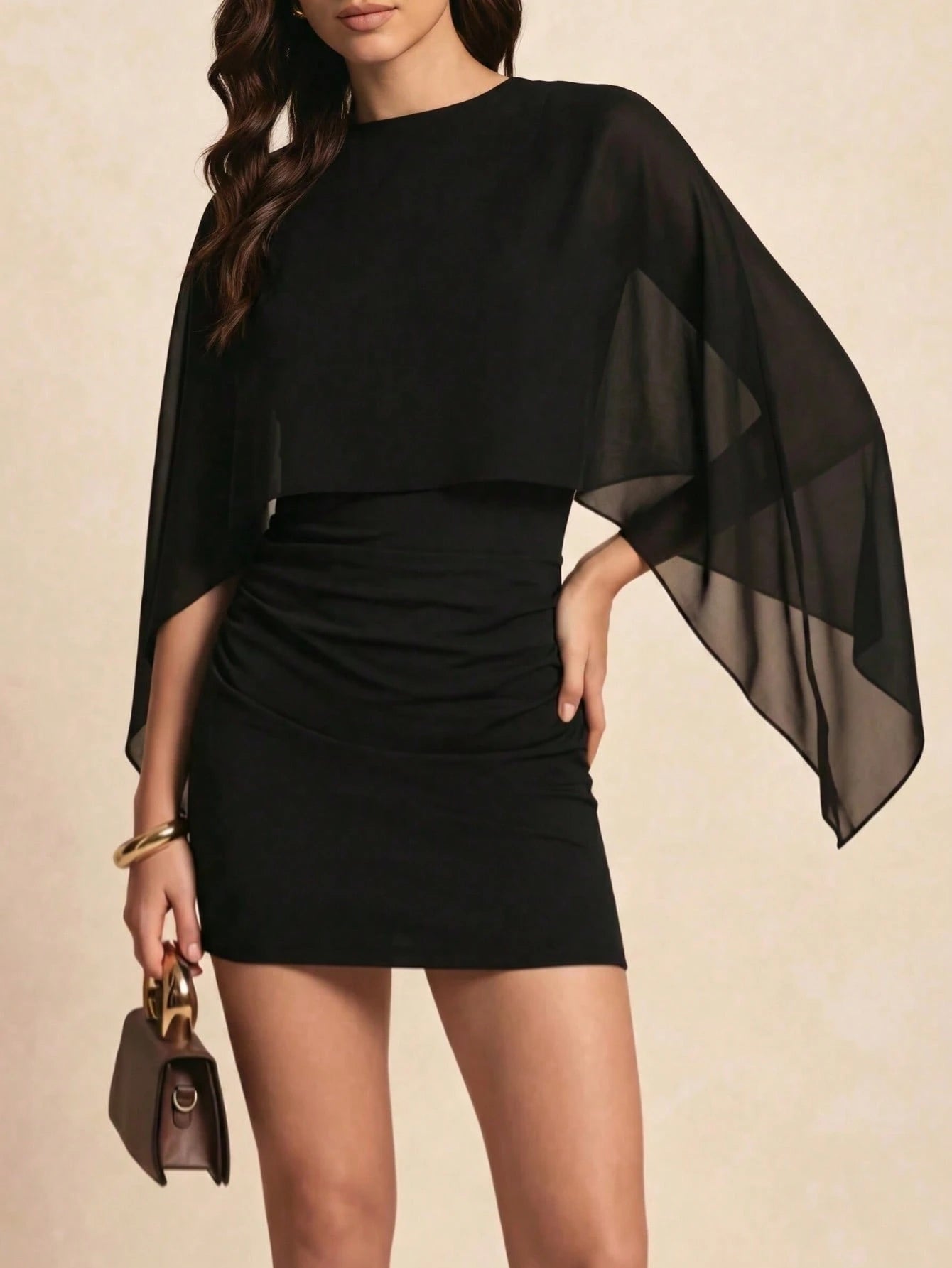 Solid Color Batwing Patchwork Summer Lightweight Faux Two