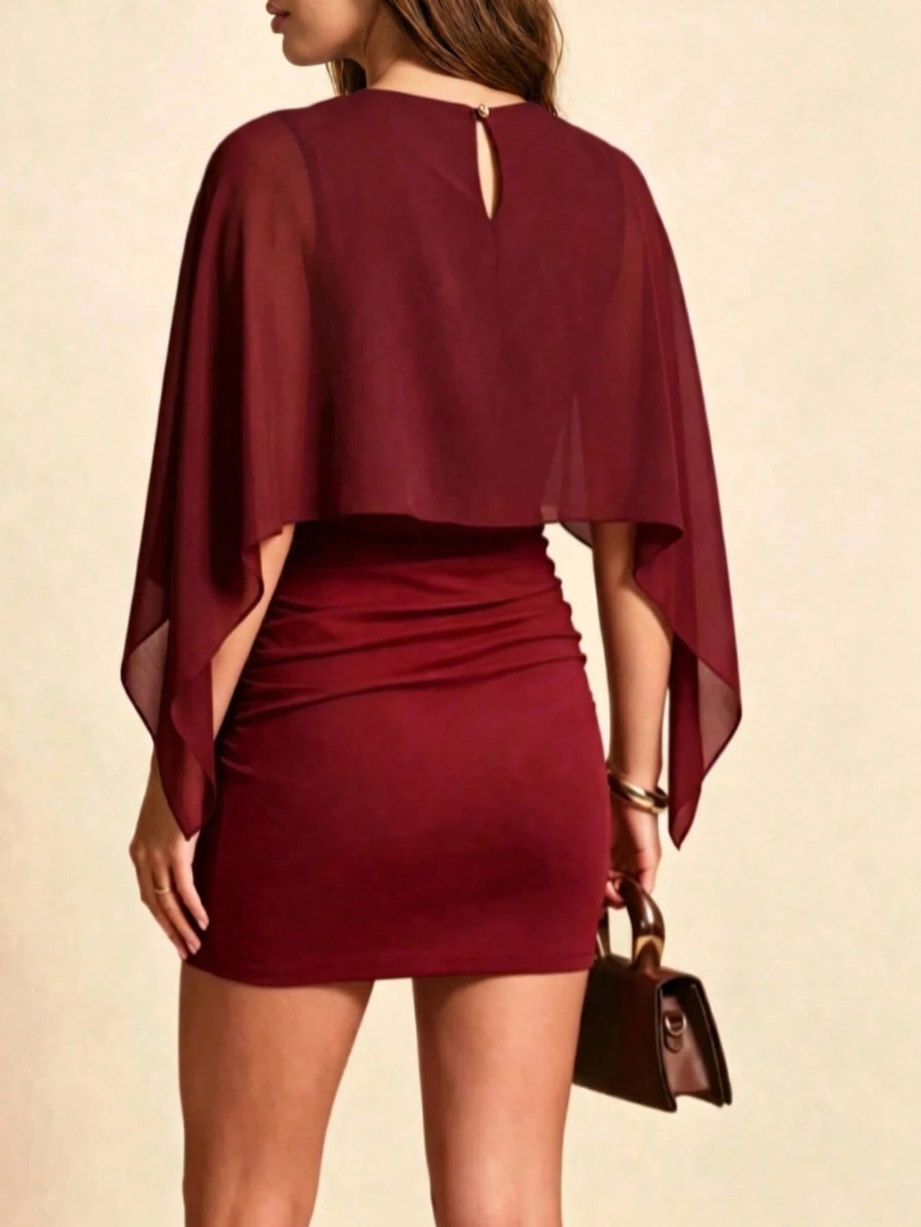 Solid Color Batwing Patchwork Summer Lightweight Faux Two