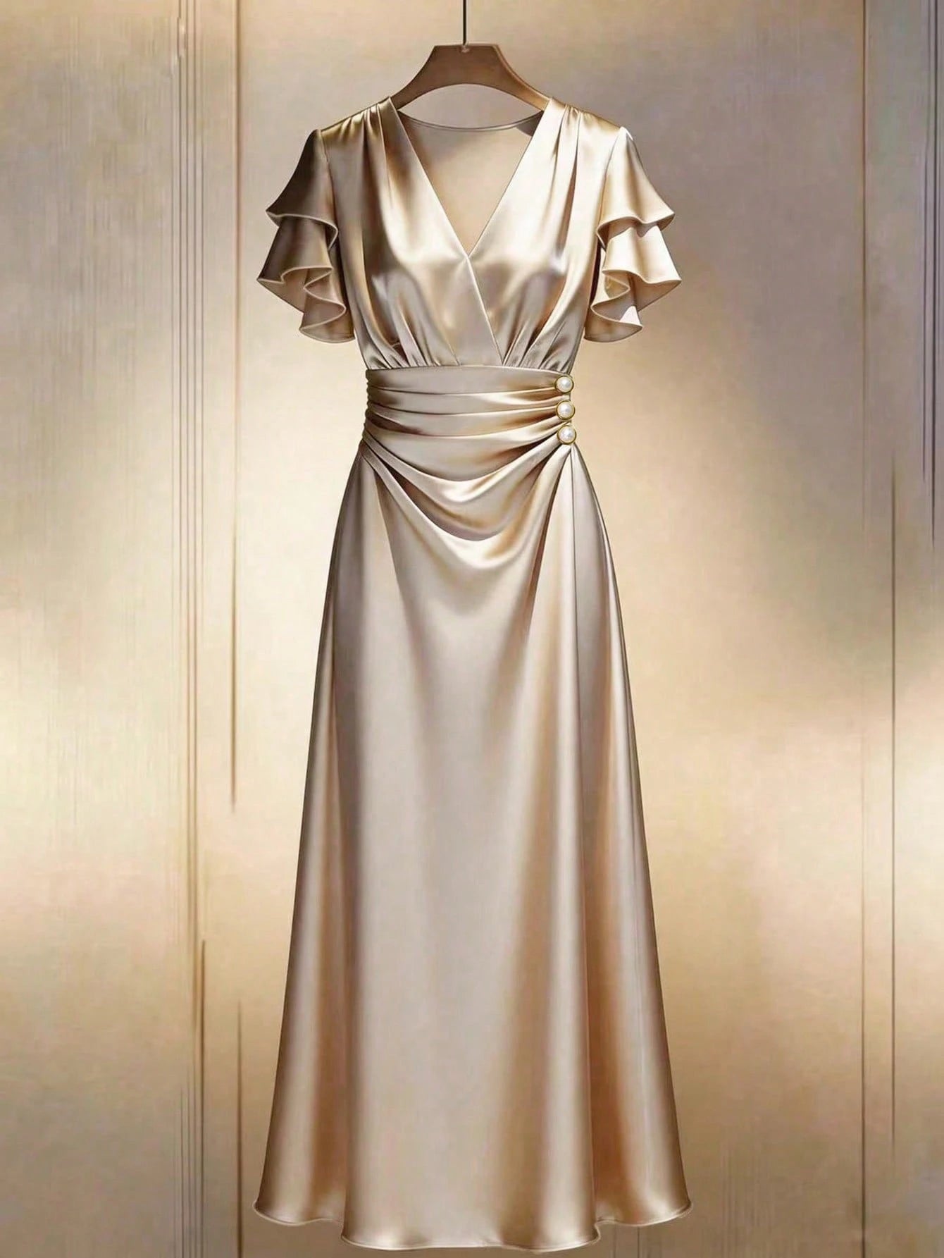 GlowEve Spring/Summer New Women's Long Dress With Waist Cinched
