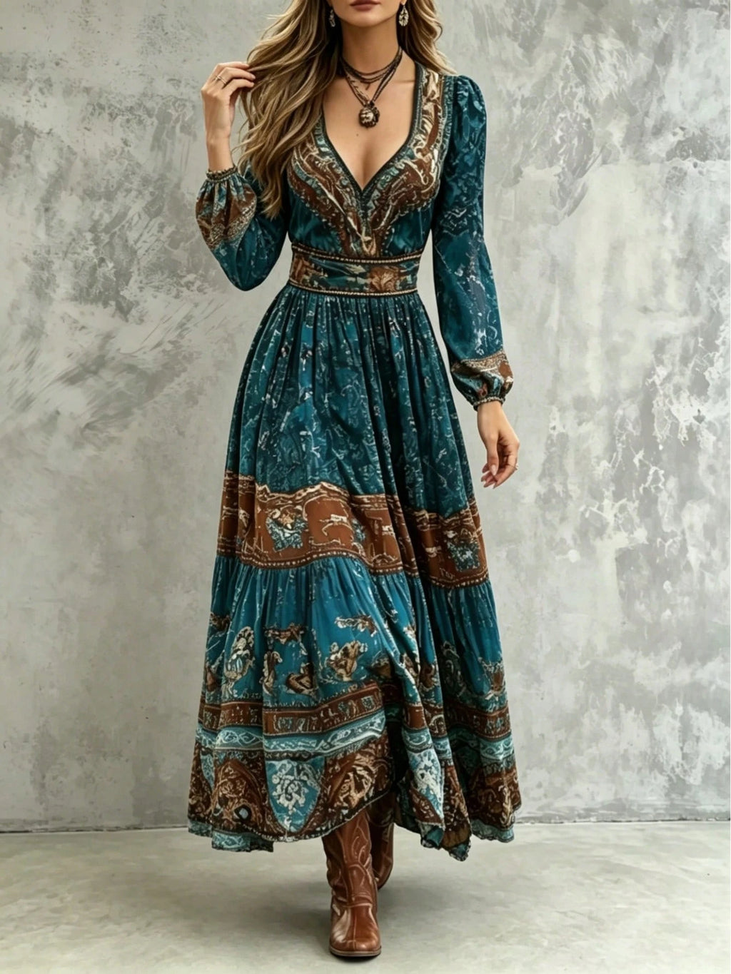 European American Quiet Luxury Boutique Women'S Clothing, Boho