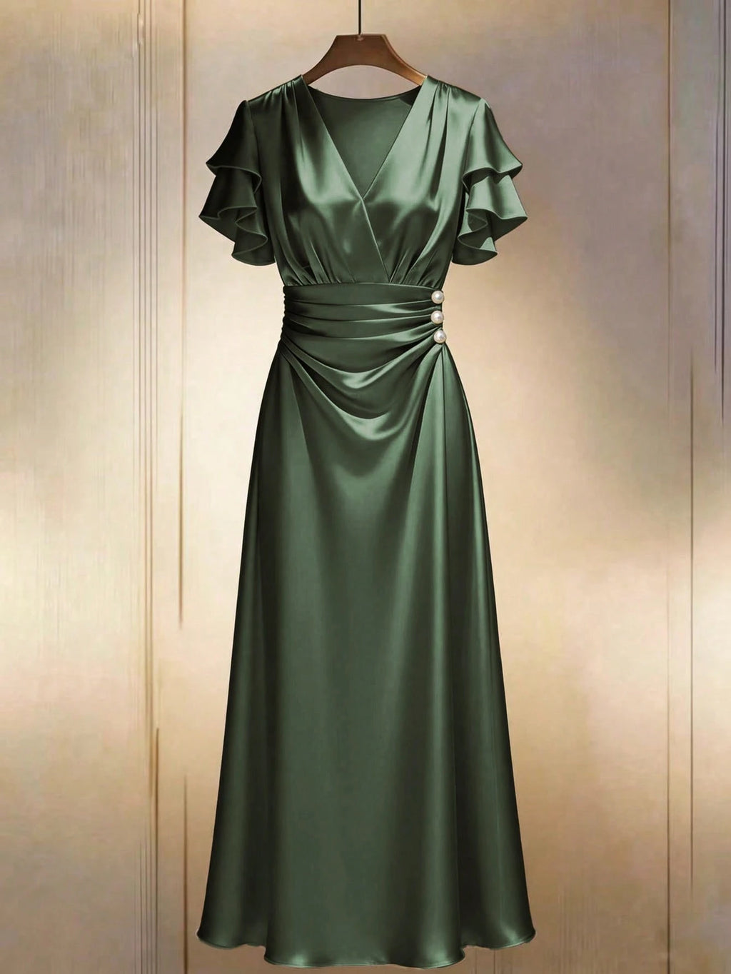 GlowEve Spring/Summer New Women's Long Dress With Waist Cinched