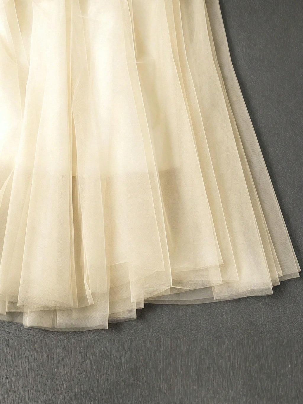 Women's Wedding Dress, Embroidered Lace Sleeveless + Mesh Design, Formal Evening Gown, Celebration Dress White - image 12