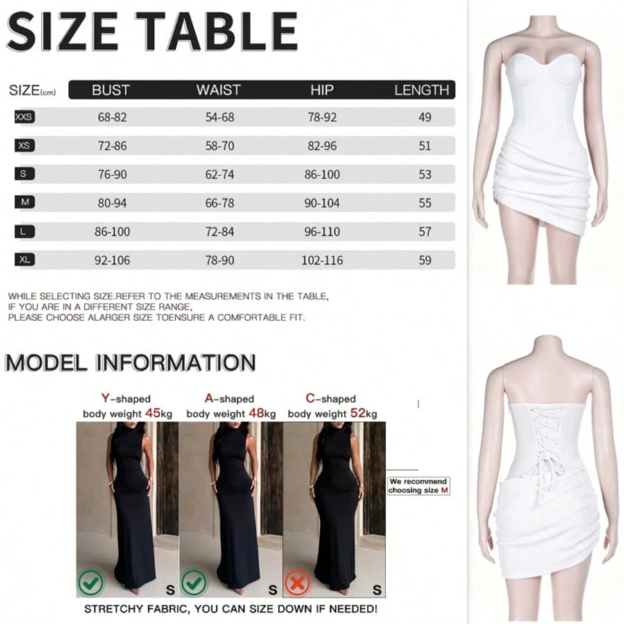 Women's Summer Dress, Black Strapless Shiny Patchwork Dress, Elegant,