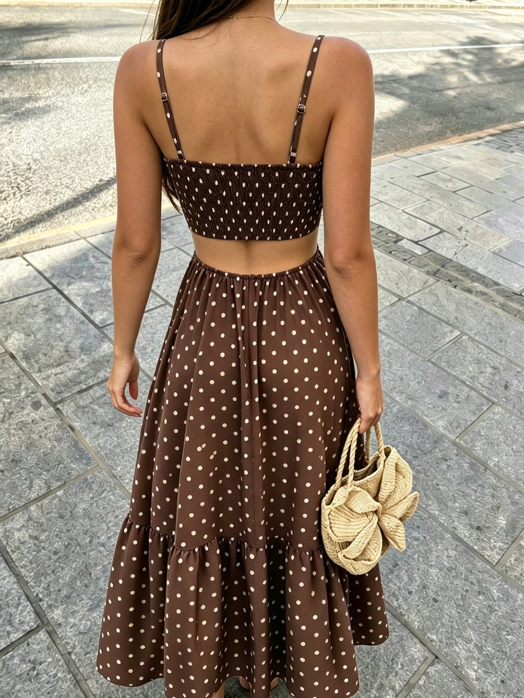 Rafferiza Women's Elegant Printed Waist-Cinched Long Dress - image 2