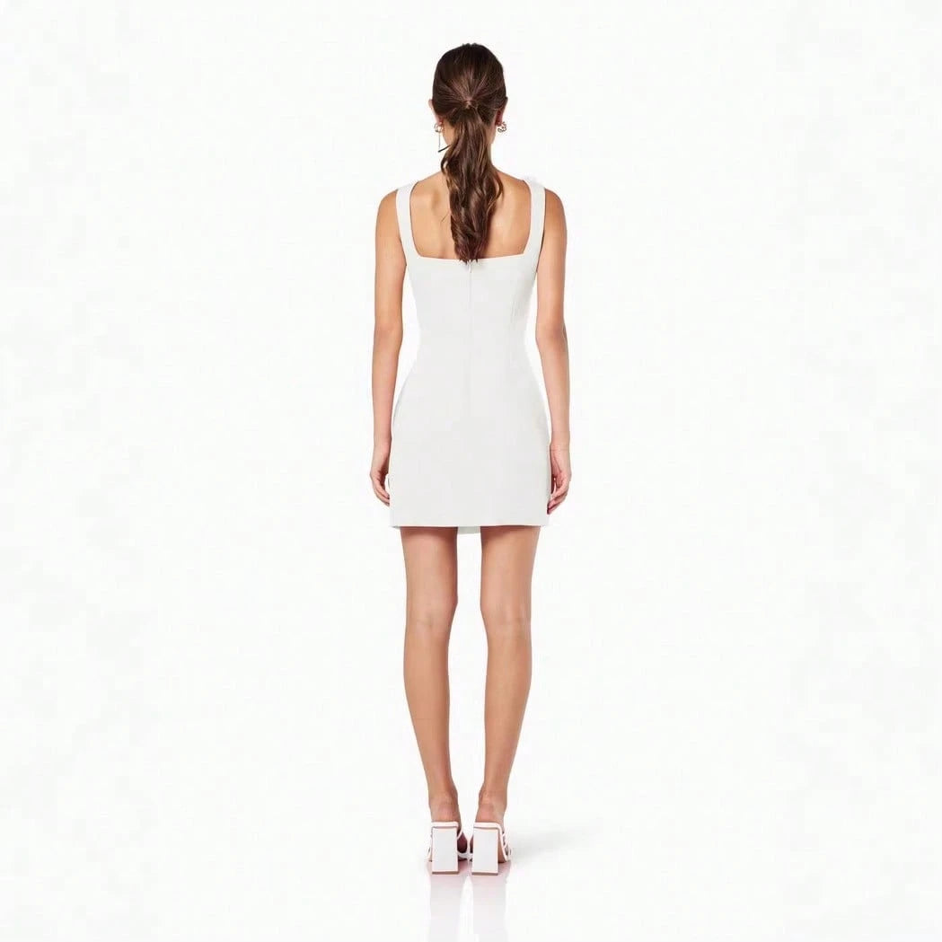 Women Floral Thin Strap Sleeveless Backless A-Line Dress Elegant Beach Vacation Casual Slim Short Sundress - image 5