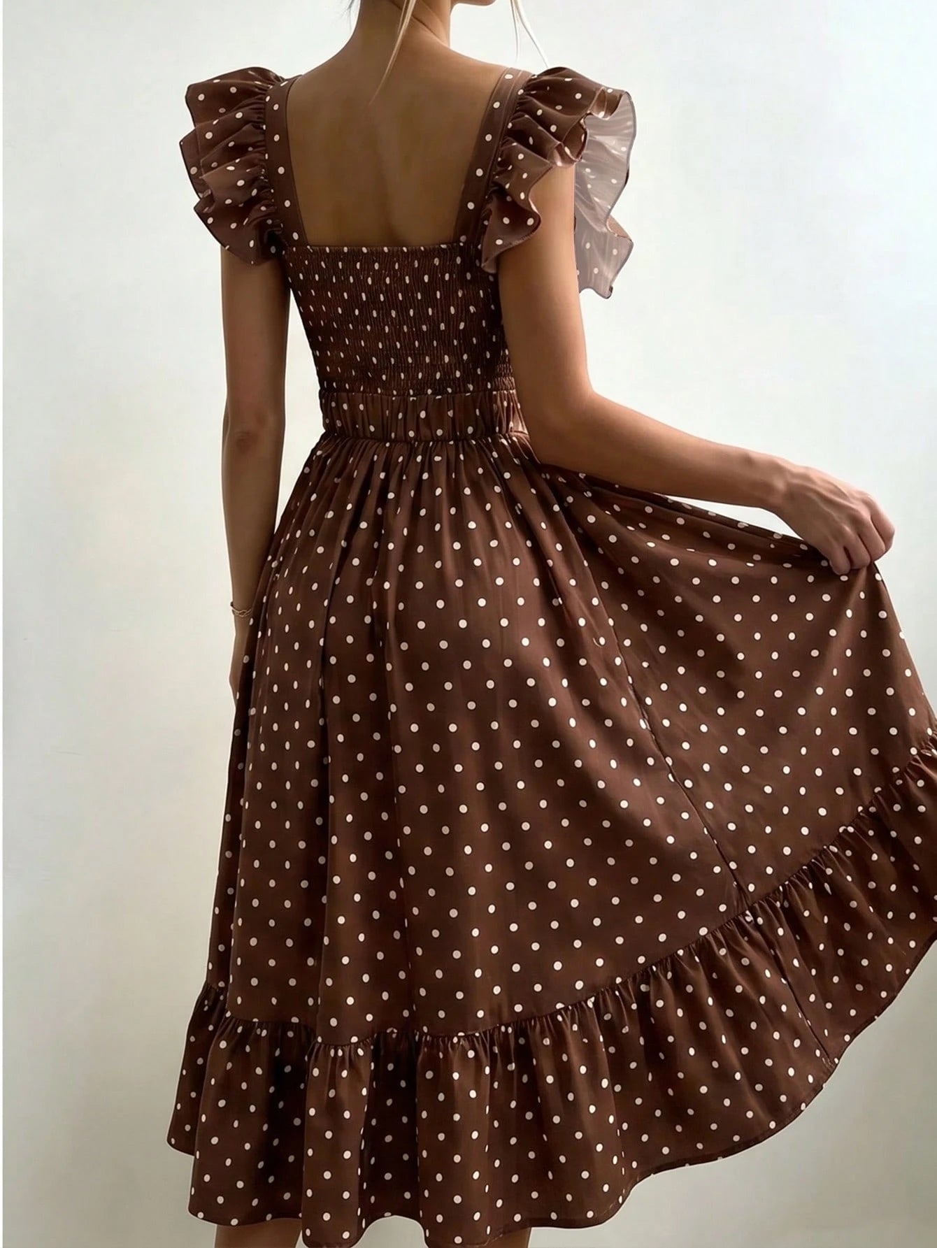 Pariaura Yellow Background White Striped Women's Summer Dress,