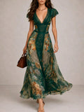 Floral Long Dress, An Elegant Choice With Bohemian Style