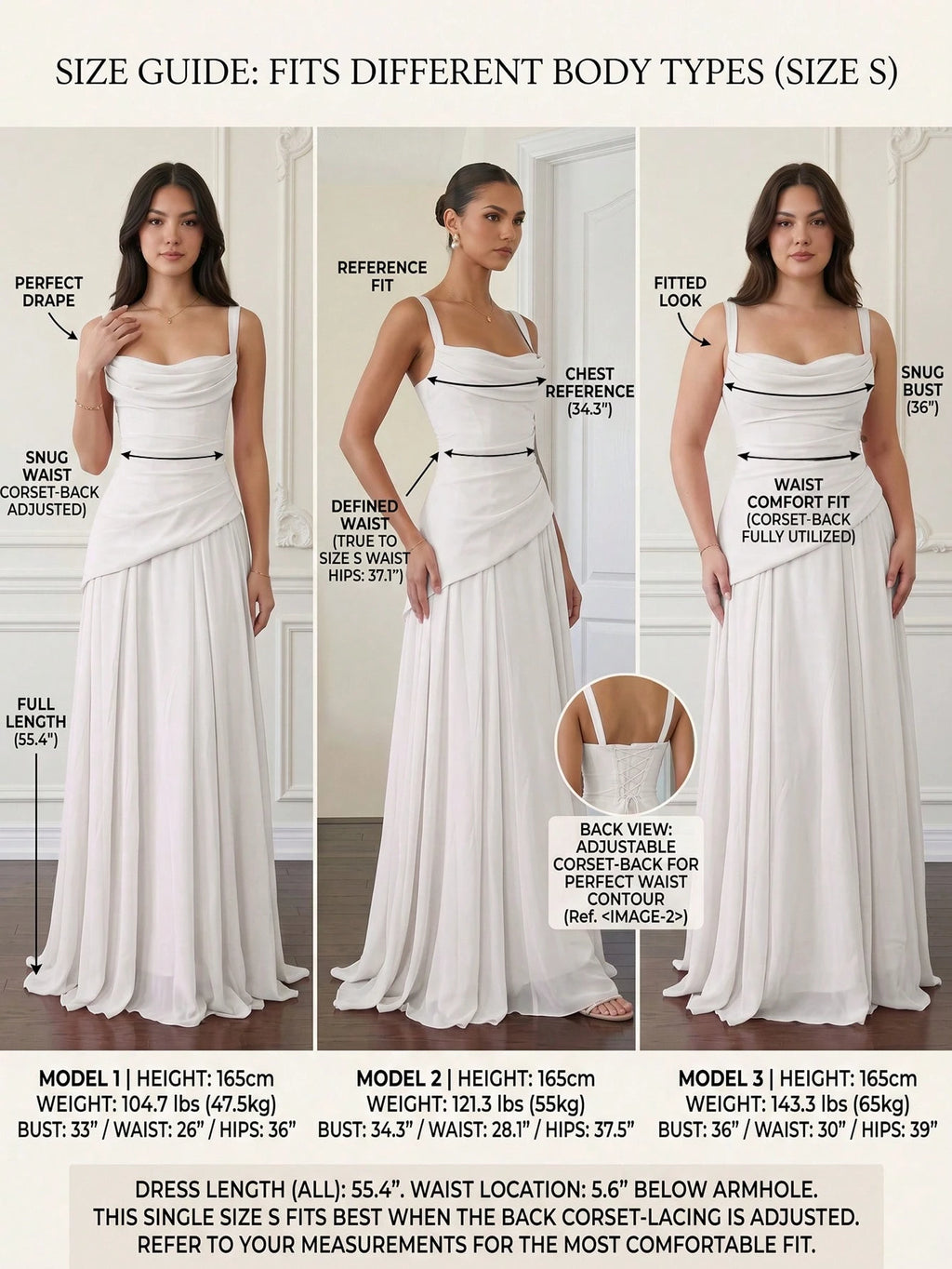 Romantic Women's Light Blue Square Neck Bridesmaid Dress With Asymmetrical Hem And Crisscross Back, - image 16