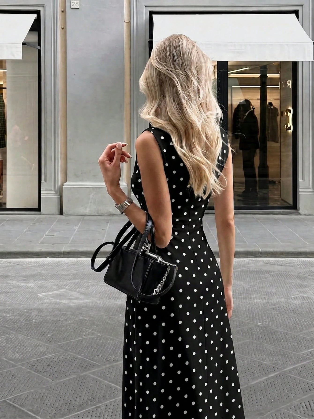 Firerie New Minimalist Elegant Romantic Date Brunch Daily Commute Leopard Print Small Stand Collar Sleeveless - image 20