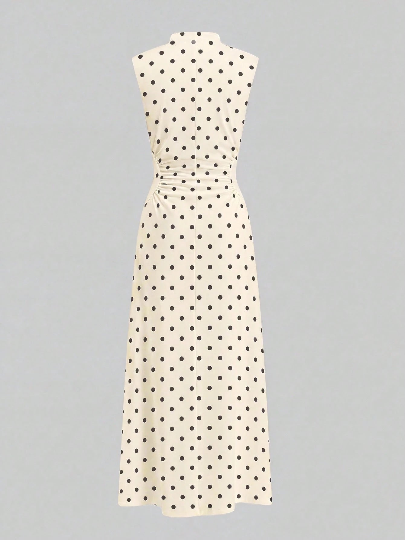 Firerie New Minimalist Elegant Romantic Date Brunch Daily Commute Leopard Print Small Stand Collar Sleeveless - image 6