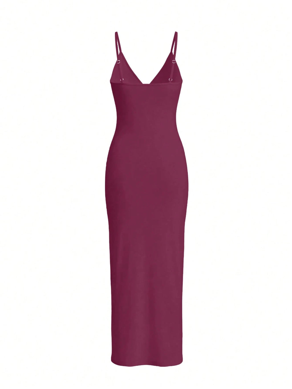LovelyWholesale Women's Sexy Deep V-Neck Hollow Lace-Up Fitted Long Dress, Summer Elegant Brown - image 20