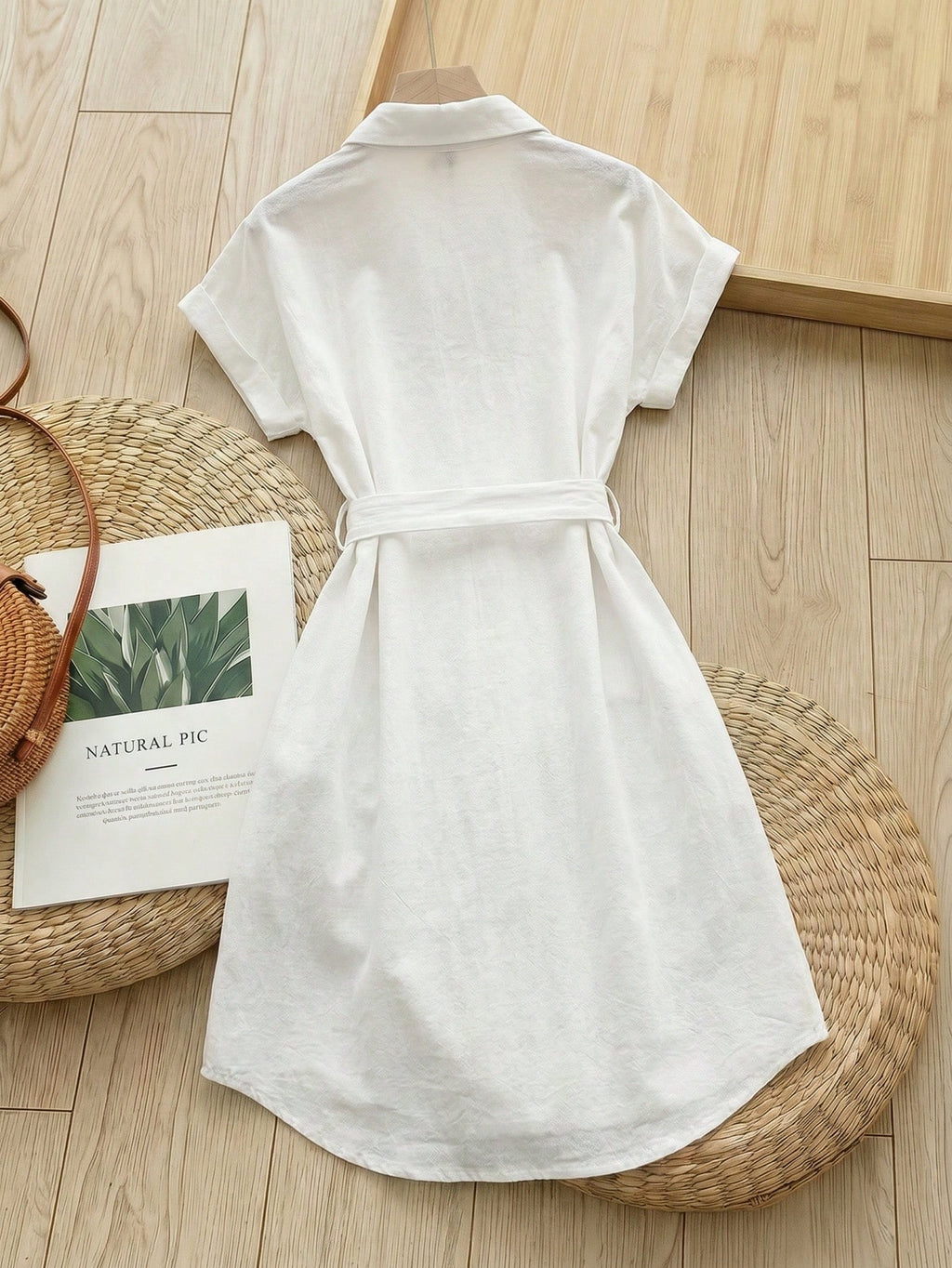 Rusticease Women's Blue And White Stripe Summer Casual Midi
