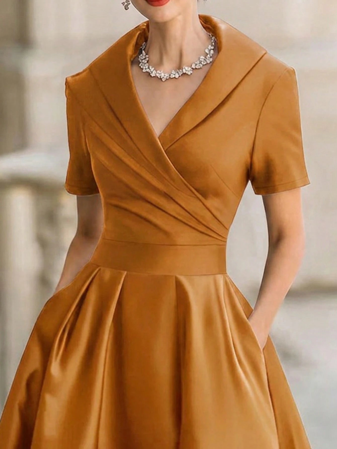 European And American Style French Elegant Fashion Turndown Collar