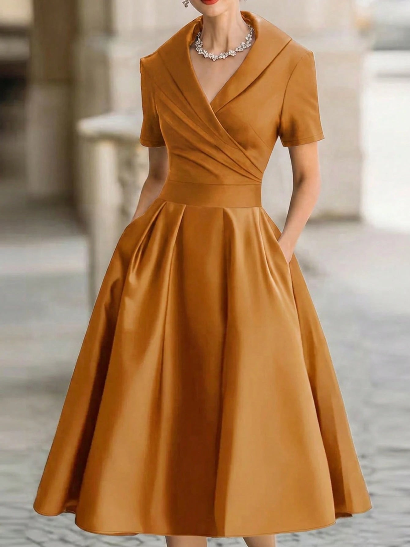 European And American Style French Elegant Fashion Turndown Collar