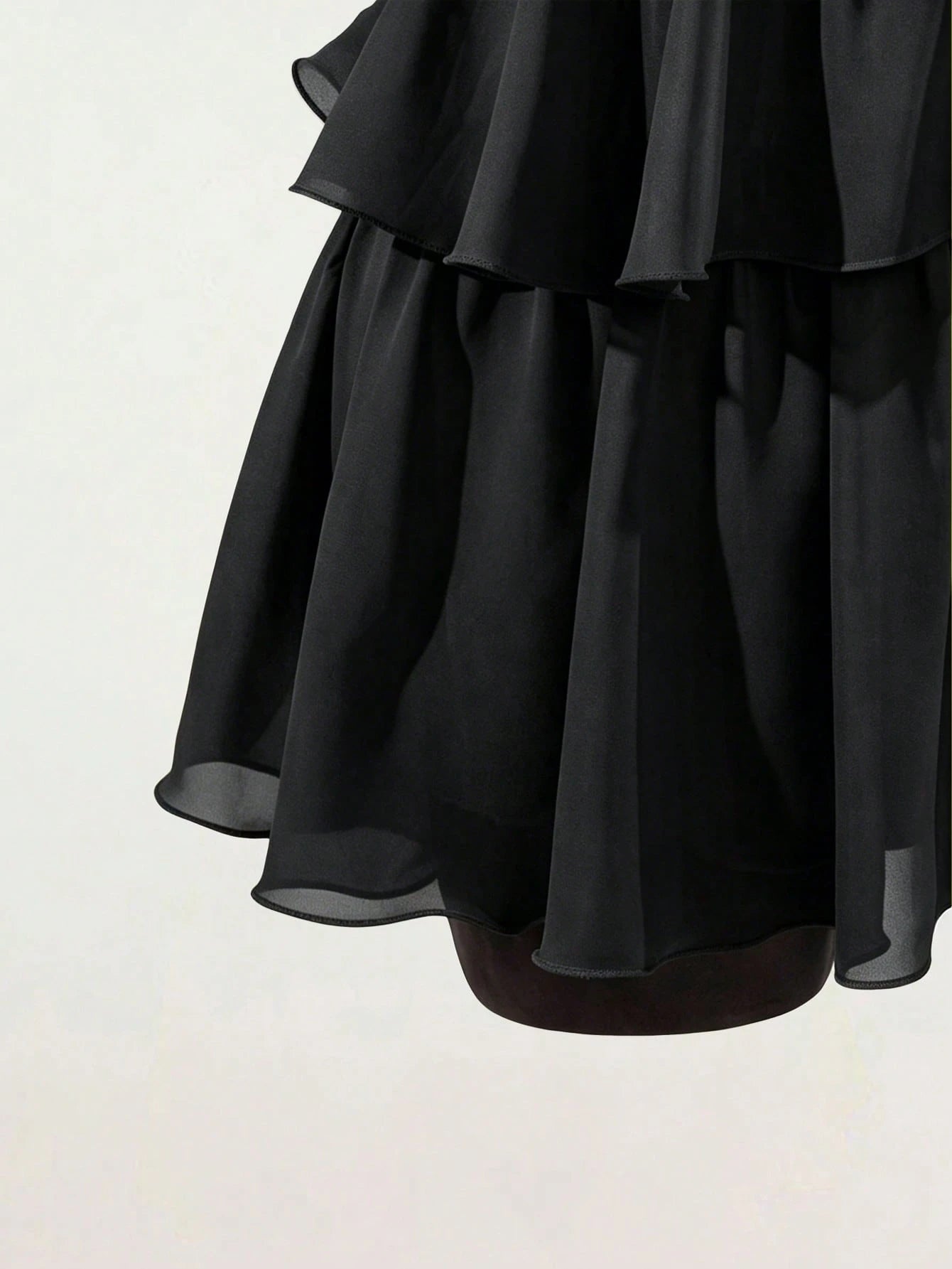 SaltGleam SaltGleam Women's Fashion Resort Ruffled Hem Halter Neck Tie Waist Dress - image 6