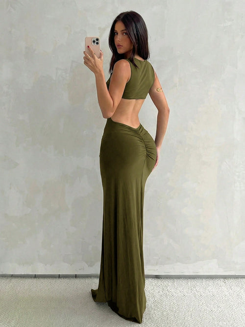 Aloruh Women's Spring/Summer Vacation New Teal Green Sleeveless