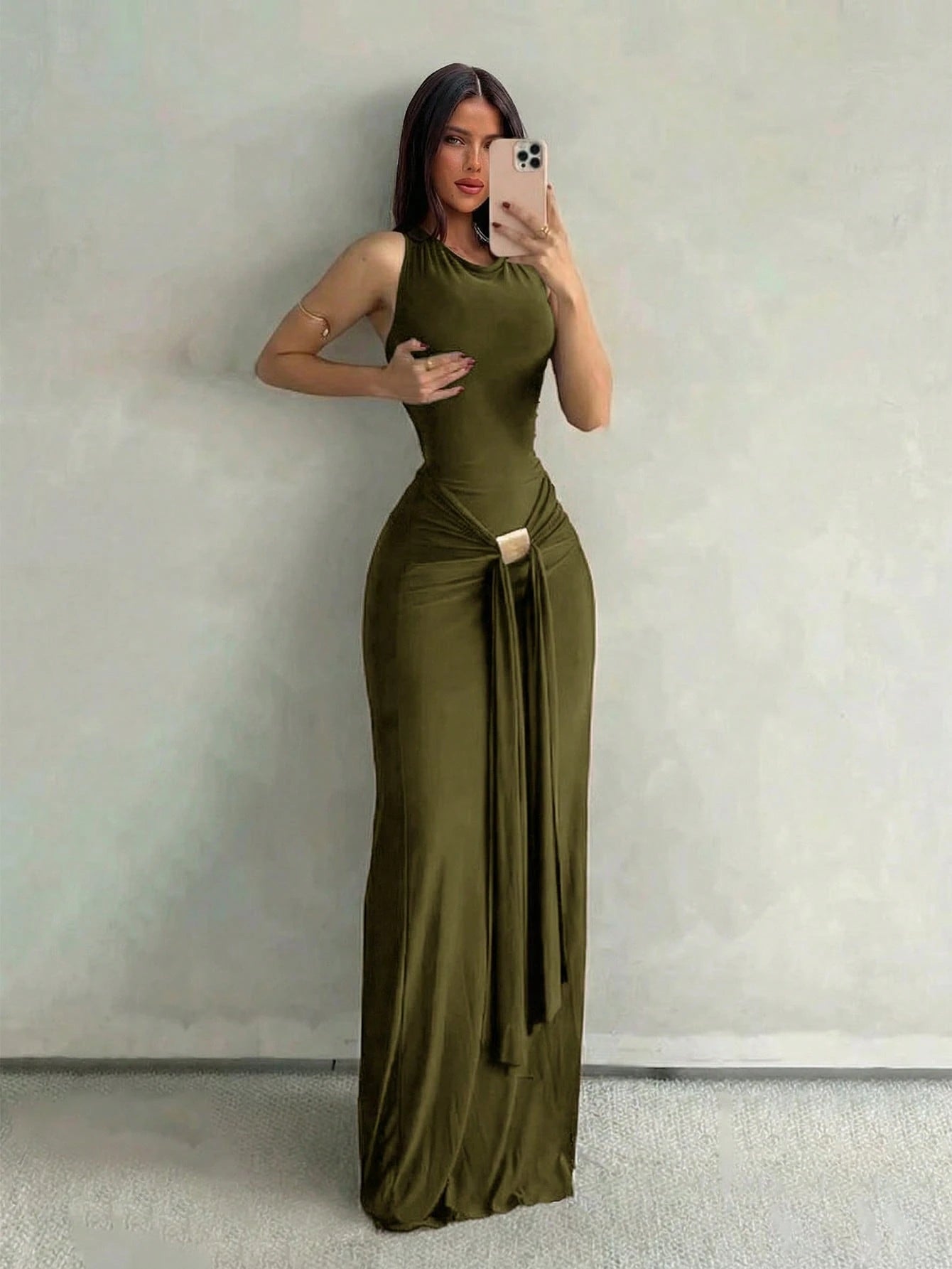 Aloruh Women's Spring/Summer Vacation New Teal Green Sleeveless