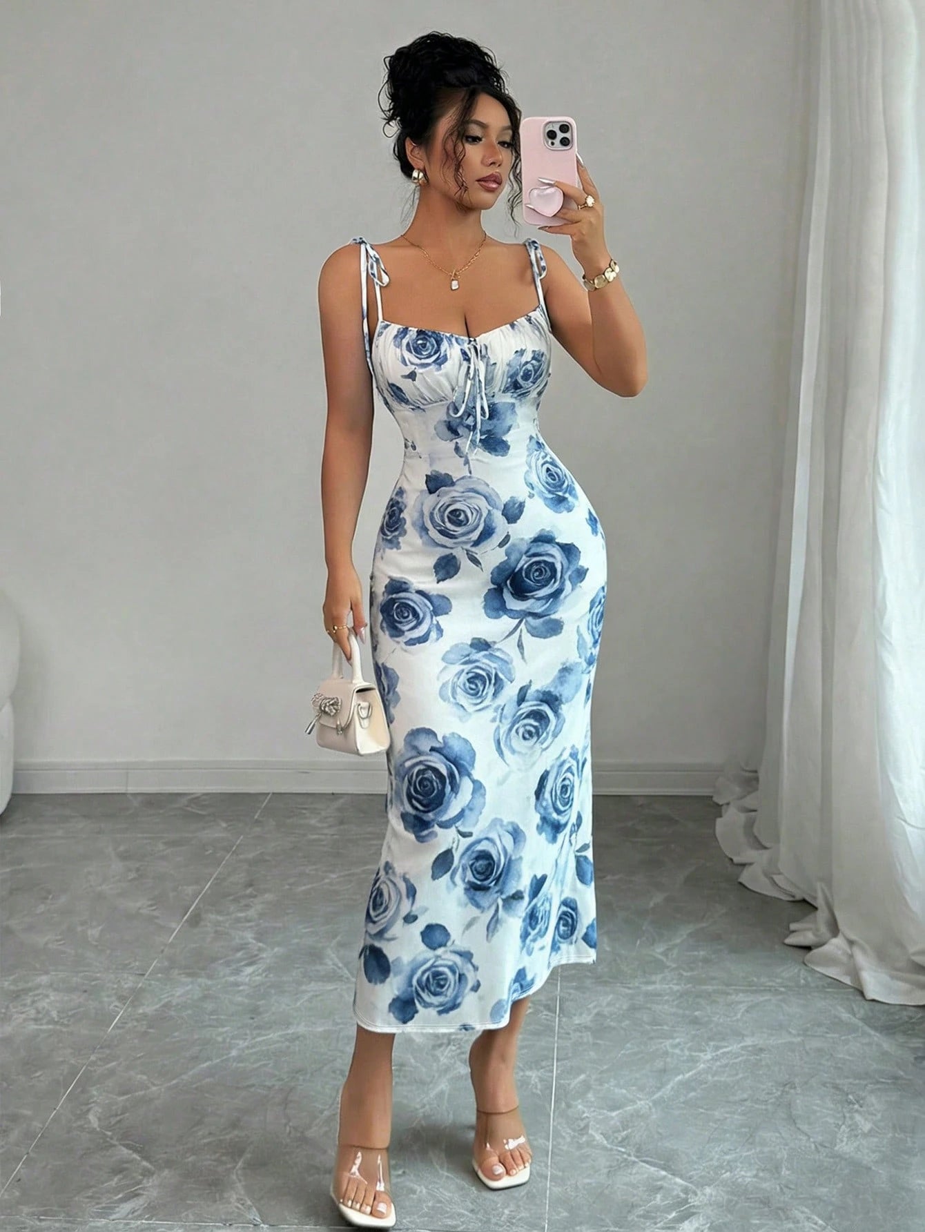 Rafferiza Women Ditsy Floral Strappy Elegant Dress - image 11