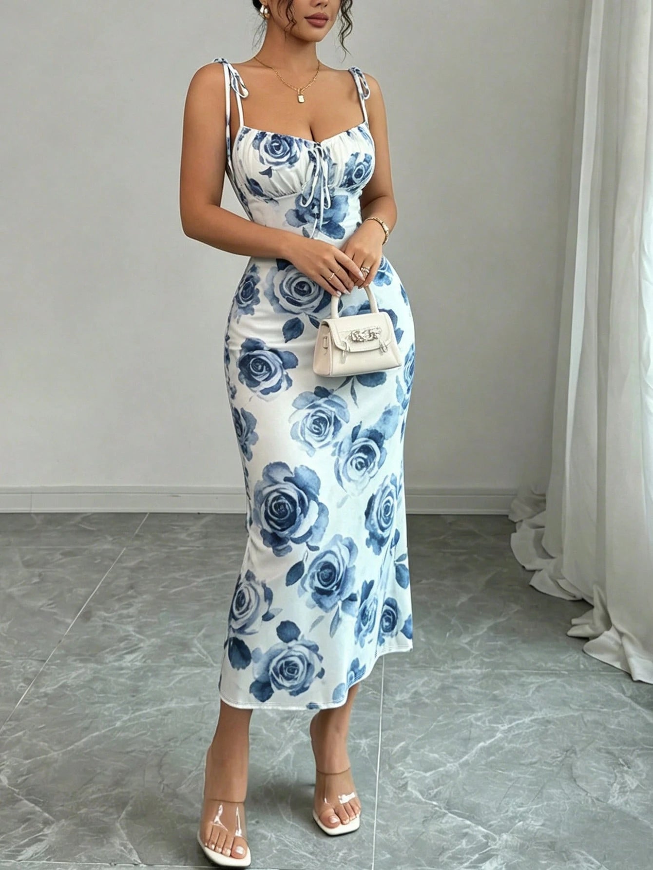 Rafferiza Women Ditsy Floral Strappy Elegant Dress - image 13