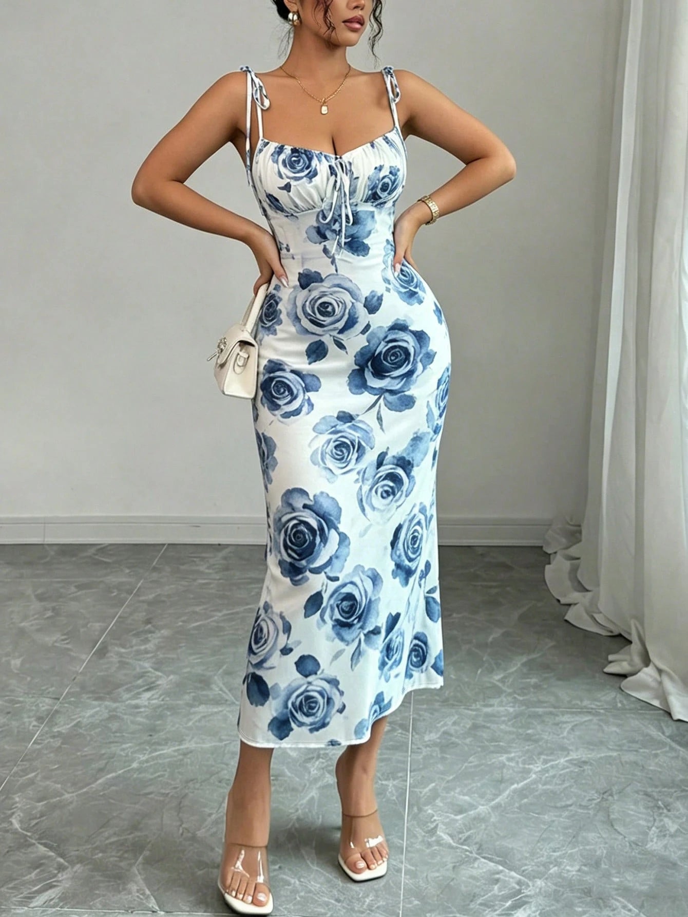 Rafferiza Women Ditsy Floral Strappy Elegant Dress - image 15