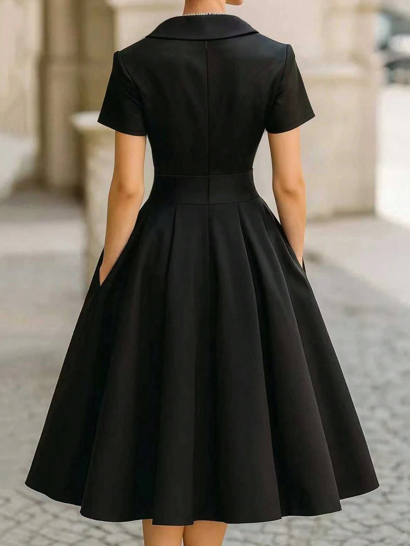 European And American Style French Elegant Fashion Turndown Collar
