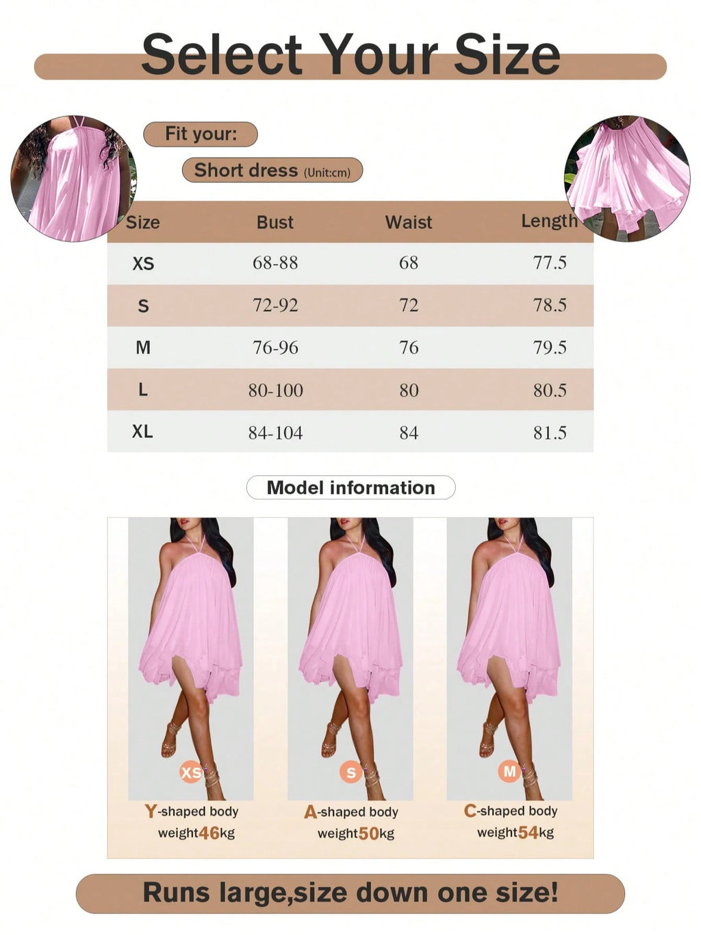 Women's Backless Spaghetti Strap Sleeveless Mini Dress, Sexy Elegant