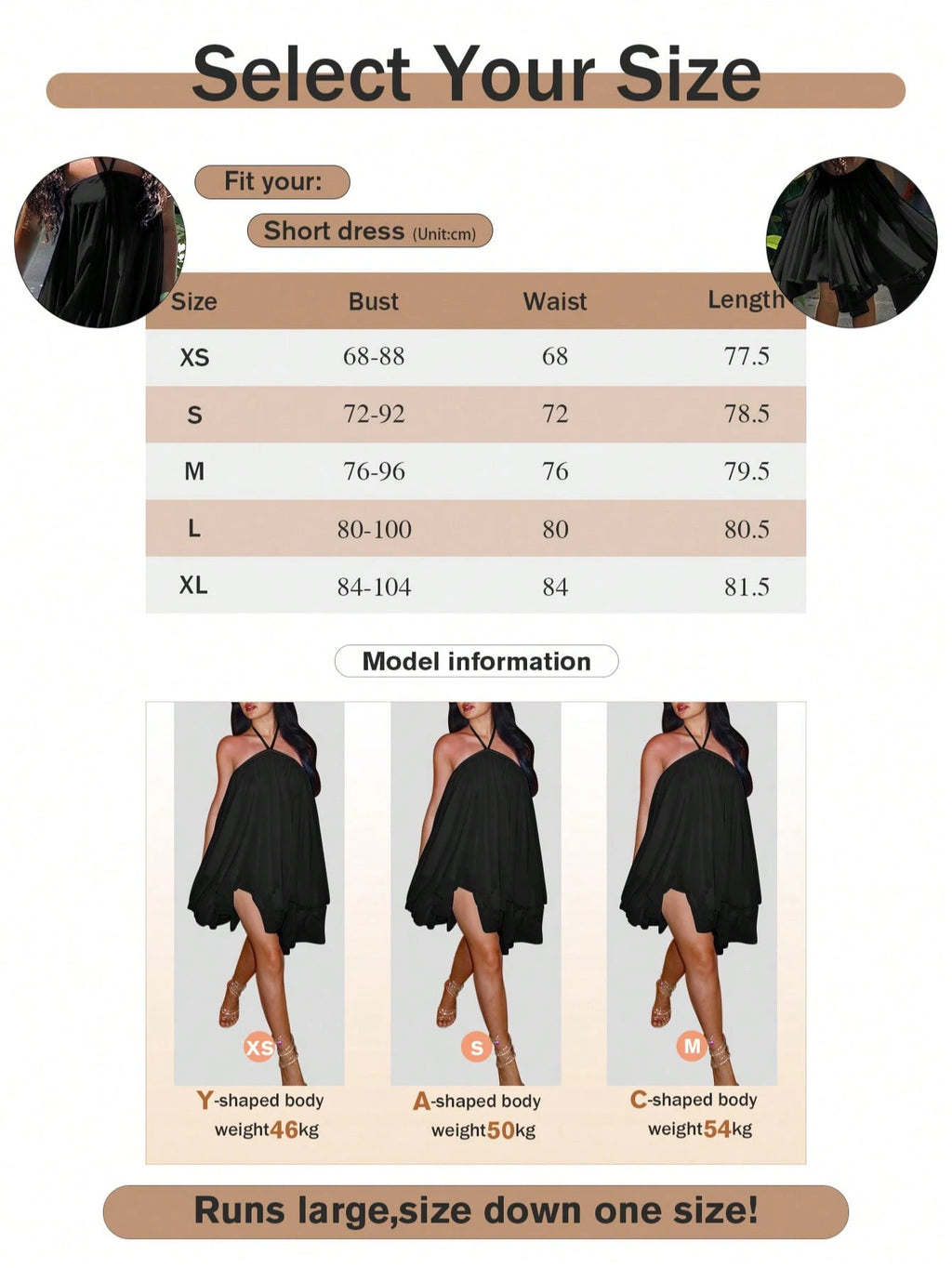 Women's Backless Spaghetti Strap Sleeveless Mini Dress, Sexy Elegant