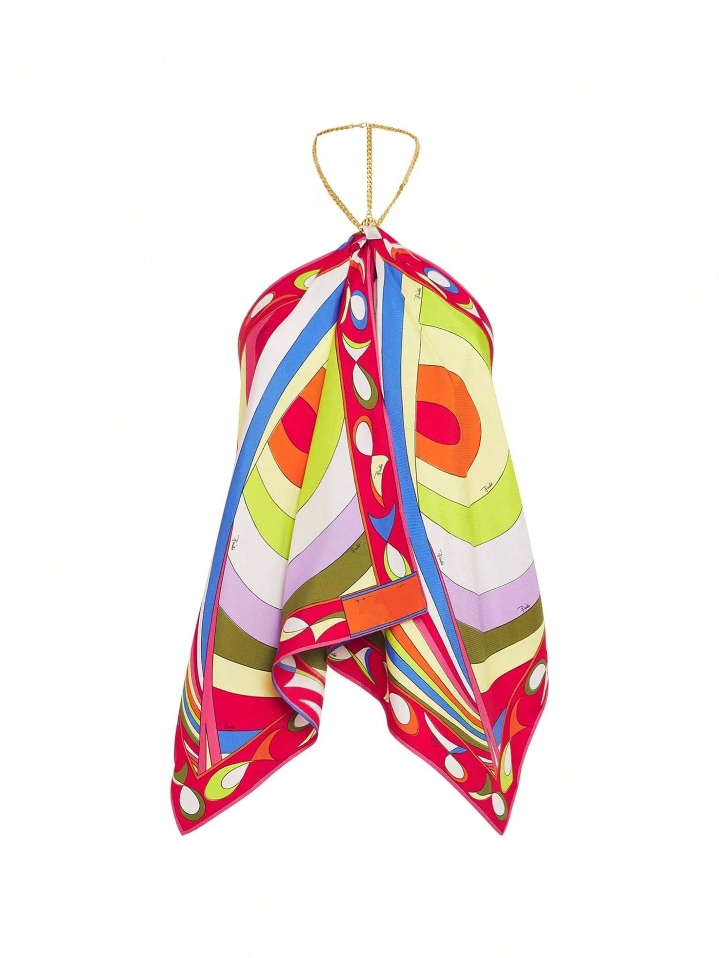 Women's Halter Neck Printed Tube Top INS Loose Vacation Party