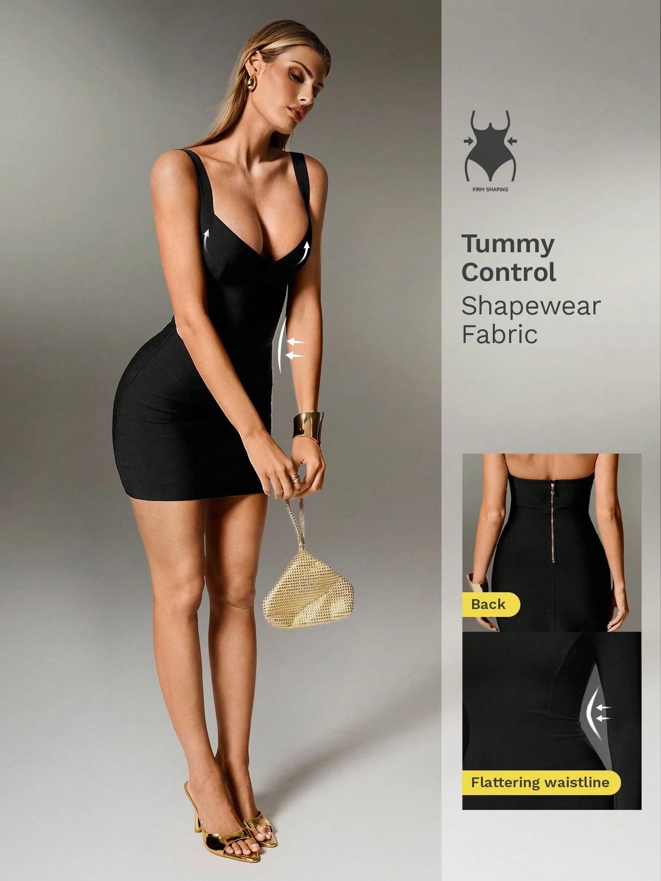 Nuvra Bandage Sage Green Knit Spaghetti Strap Sleeveless Bodycon Mini Dress For Party Night Out And Holiday - image 10