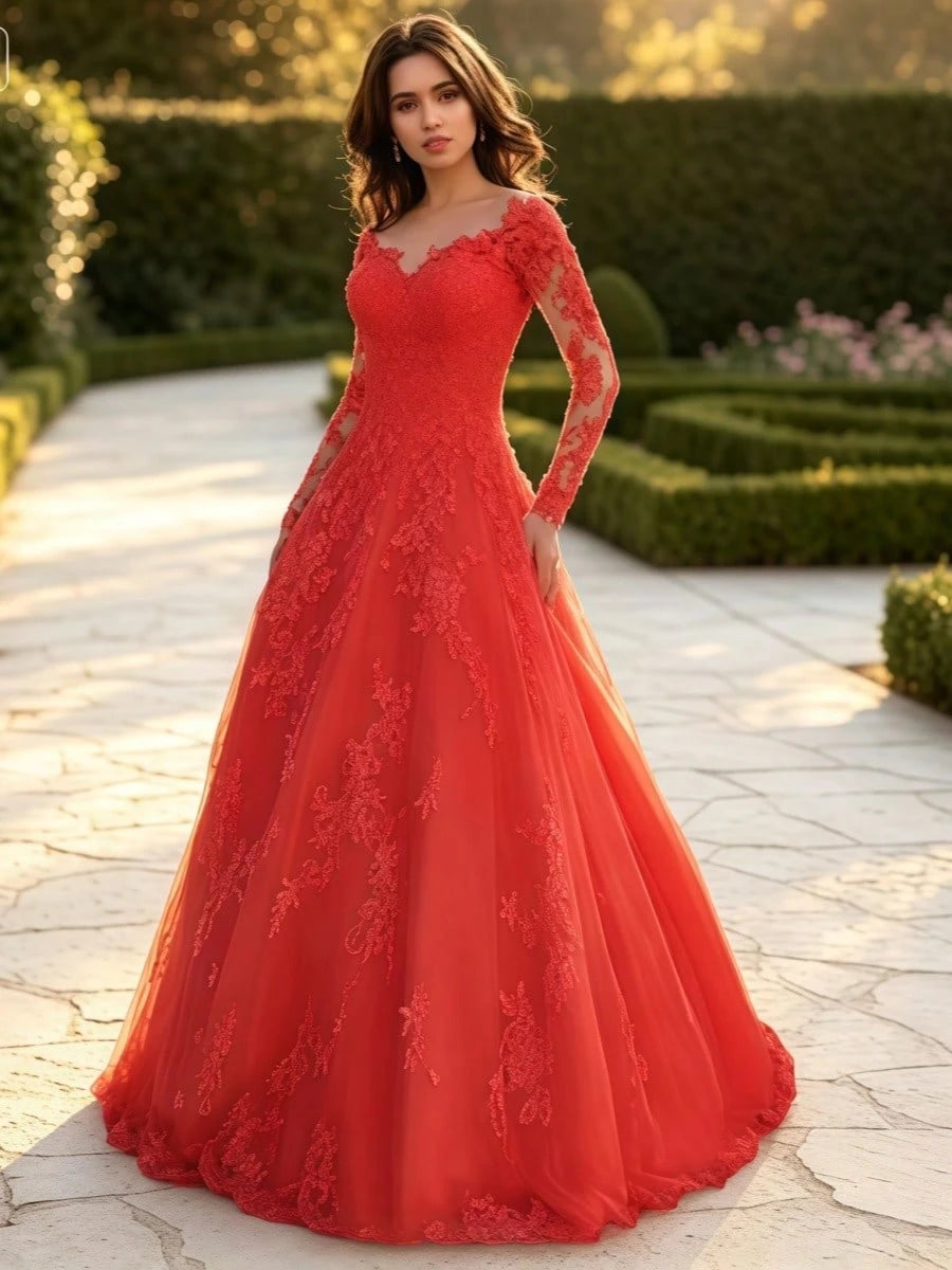 Fashionable And Elegant Temperament, Long Sleeved One Shoulder Bridal Dress, Formal Dress, Long Skirt - image 8