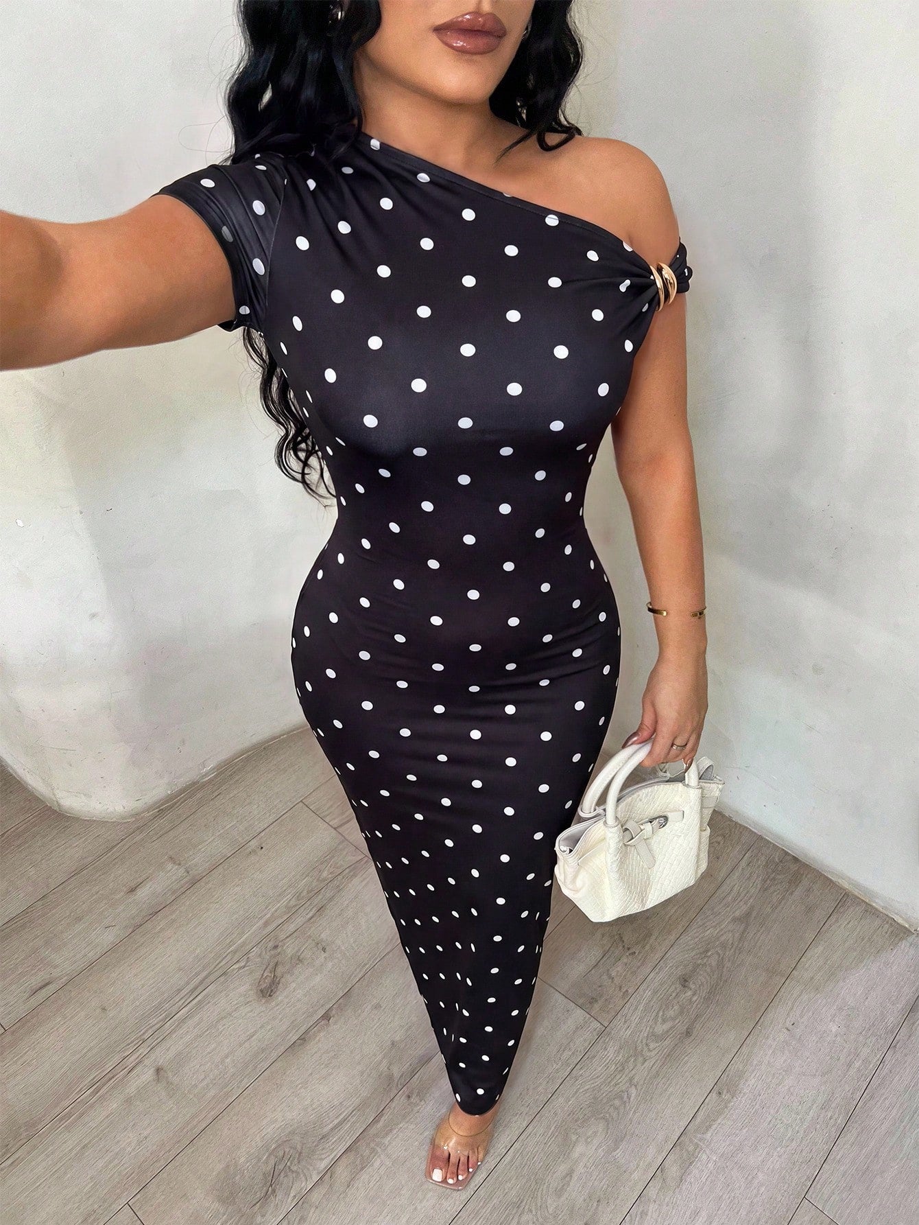 SXY Women's Floral Print Asymmetric Neckline Fitted Elegant Vacation Dress,Floral Dress For - image 19