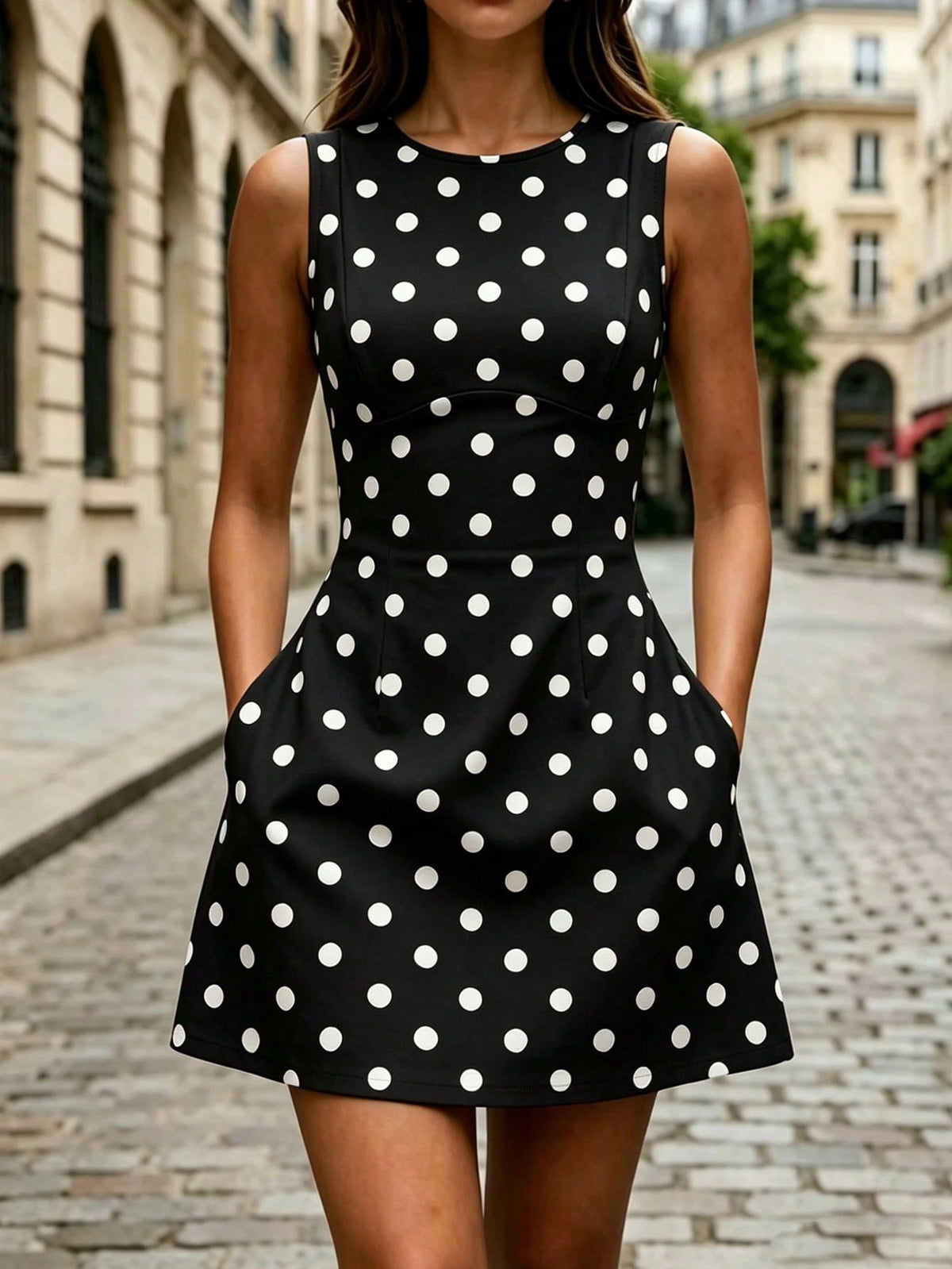Women's New Spring/Summer Pale Yellow Waist-Defining Dress